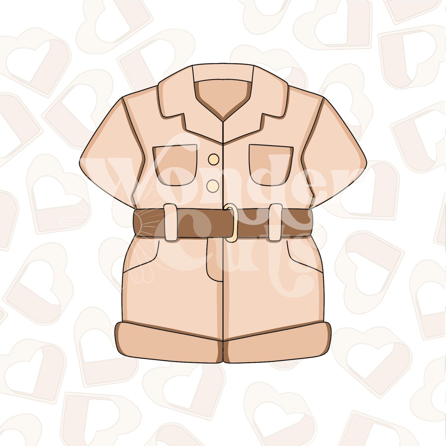 Safari Uniform Cookie Cutter