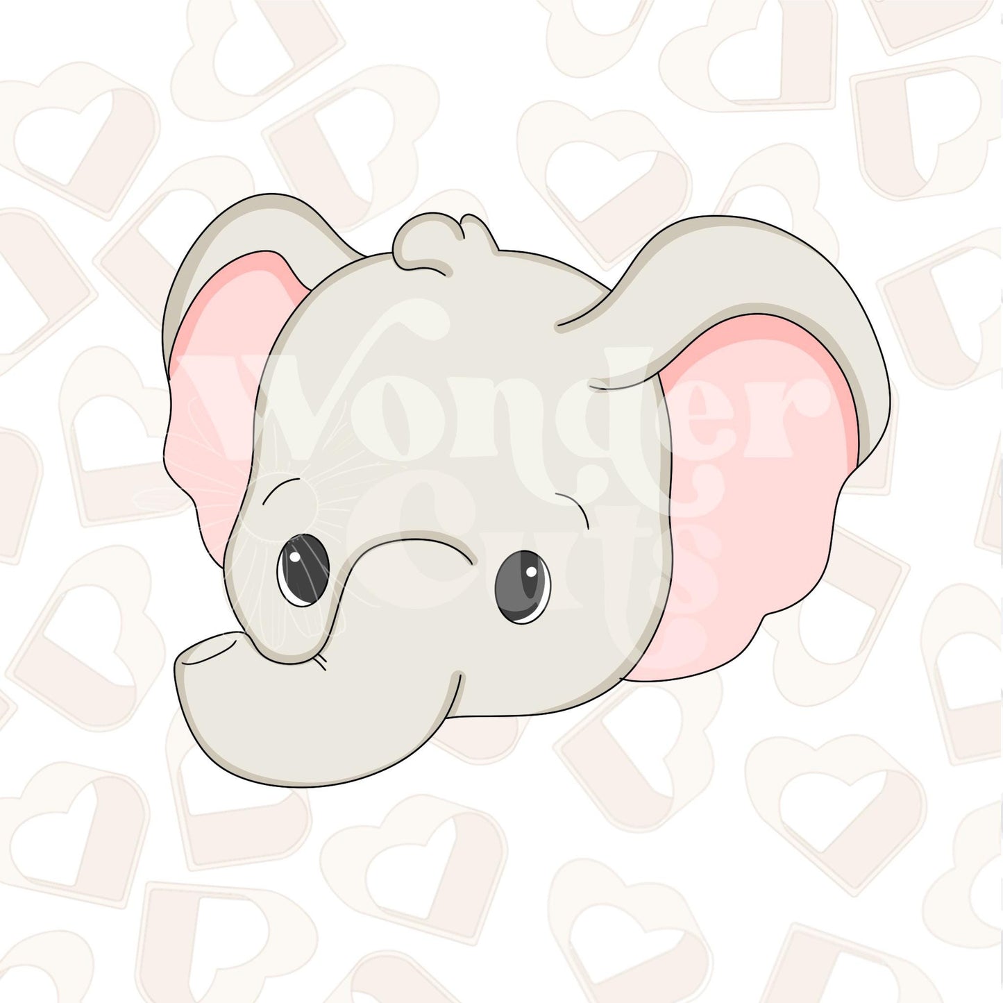 Elephant Head Cookie Cutter