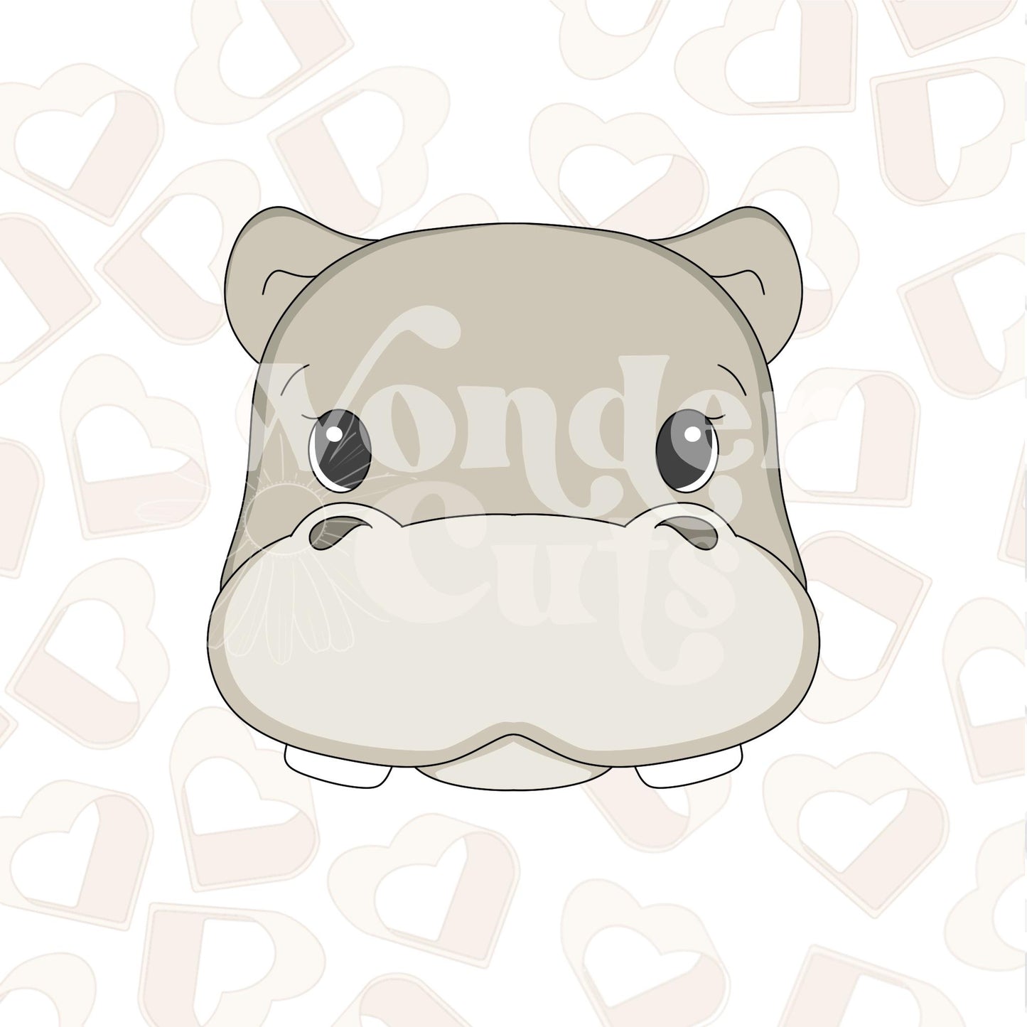 Hippo Head Cookie Cutter