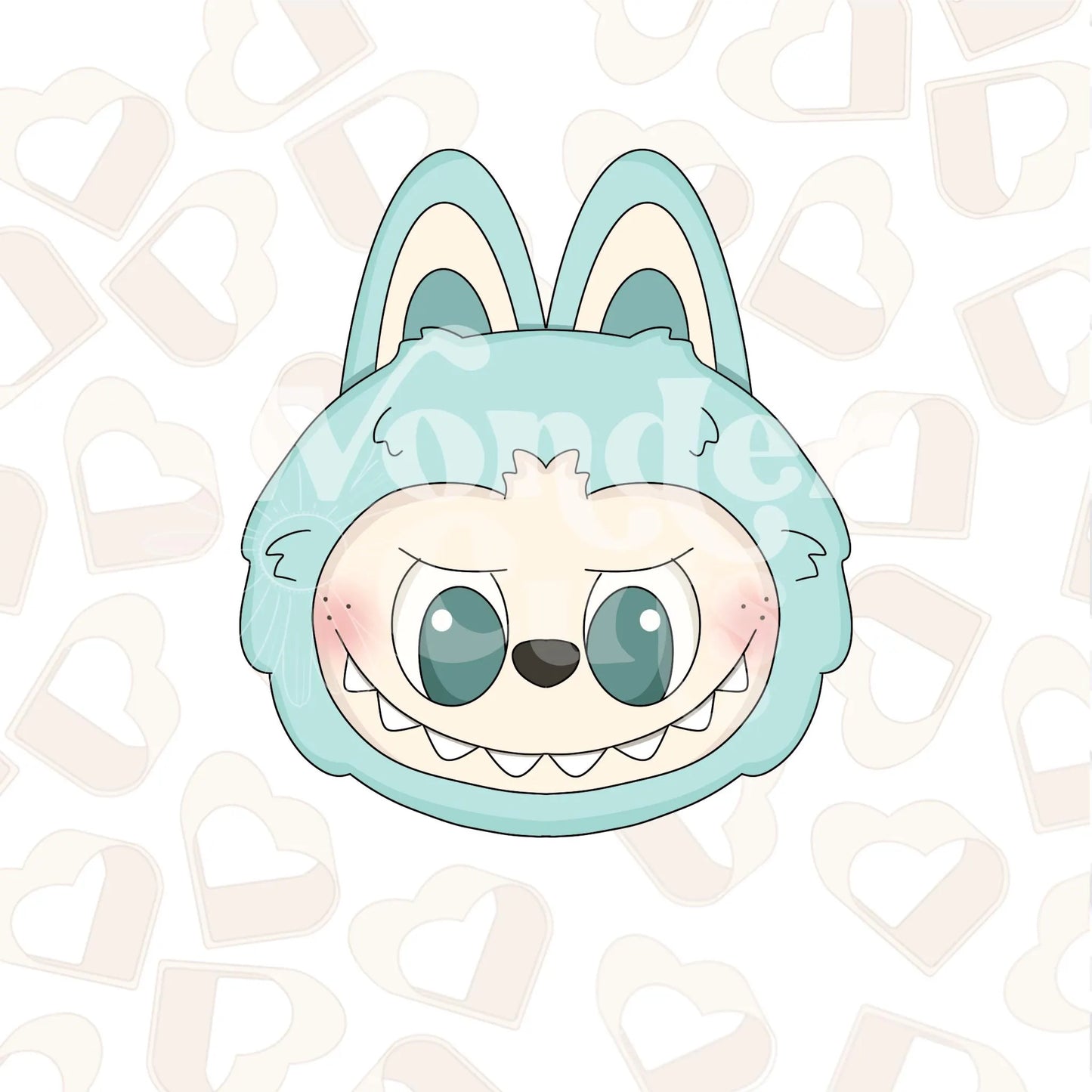 Plushy Monster Head Cookie Cutter