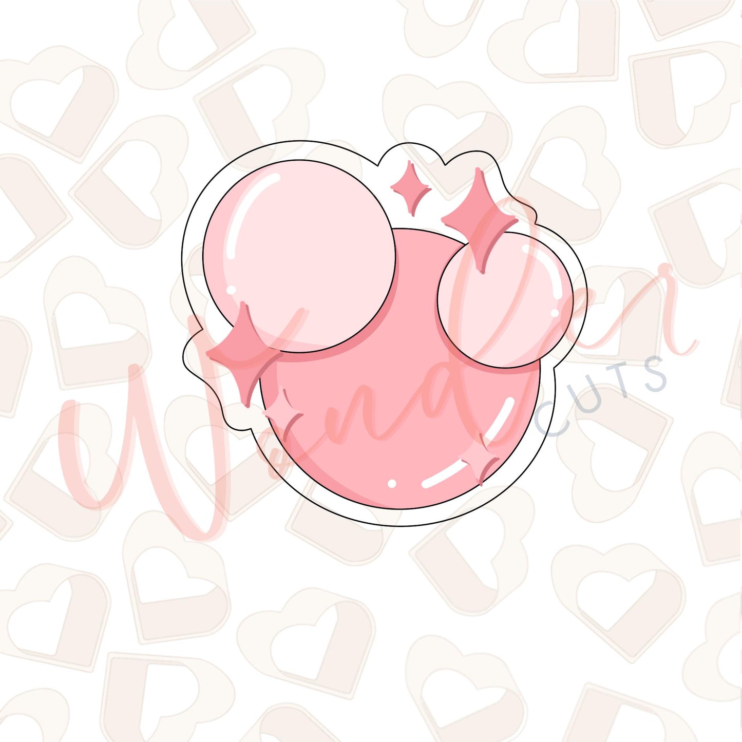 Pink Bubbles Cookie Cutter