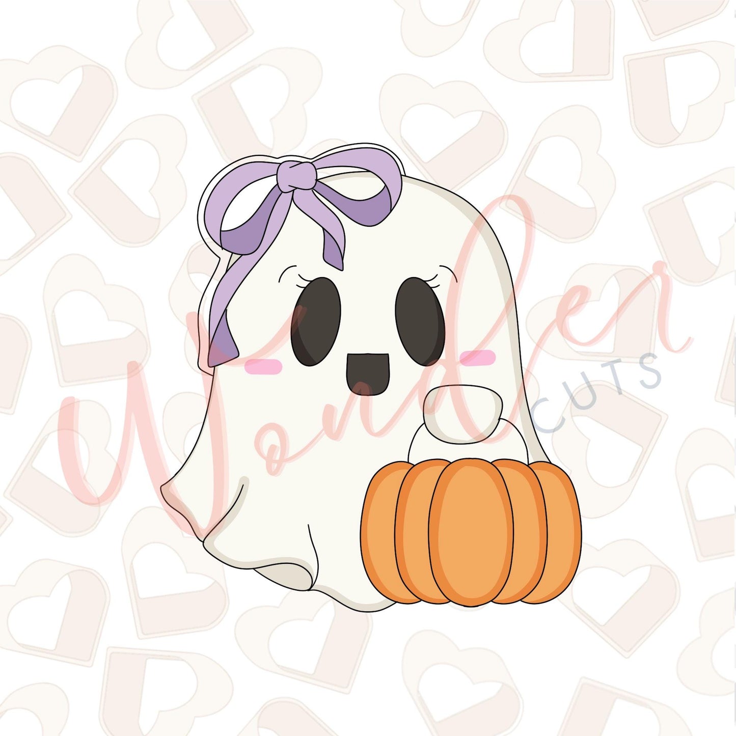 Girly Ghost with Candy Bag Cookie Cutter