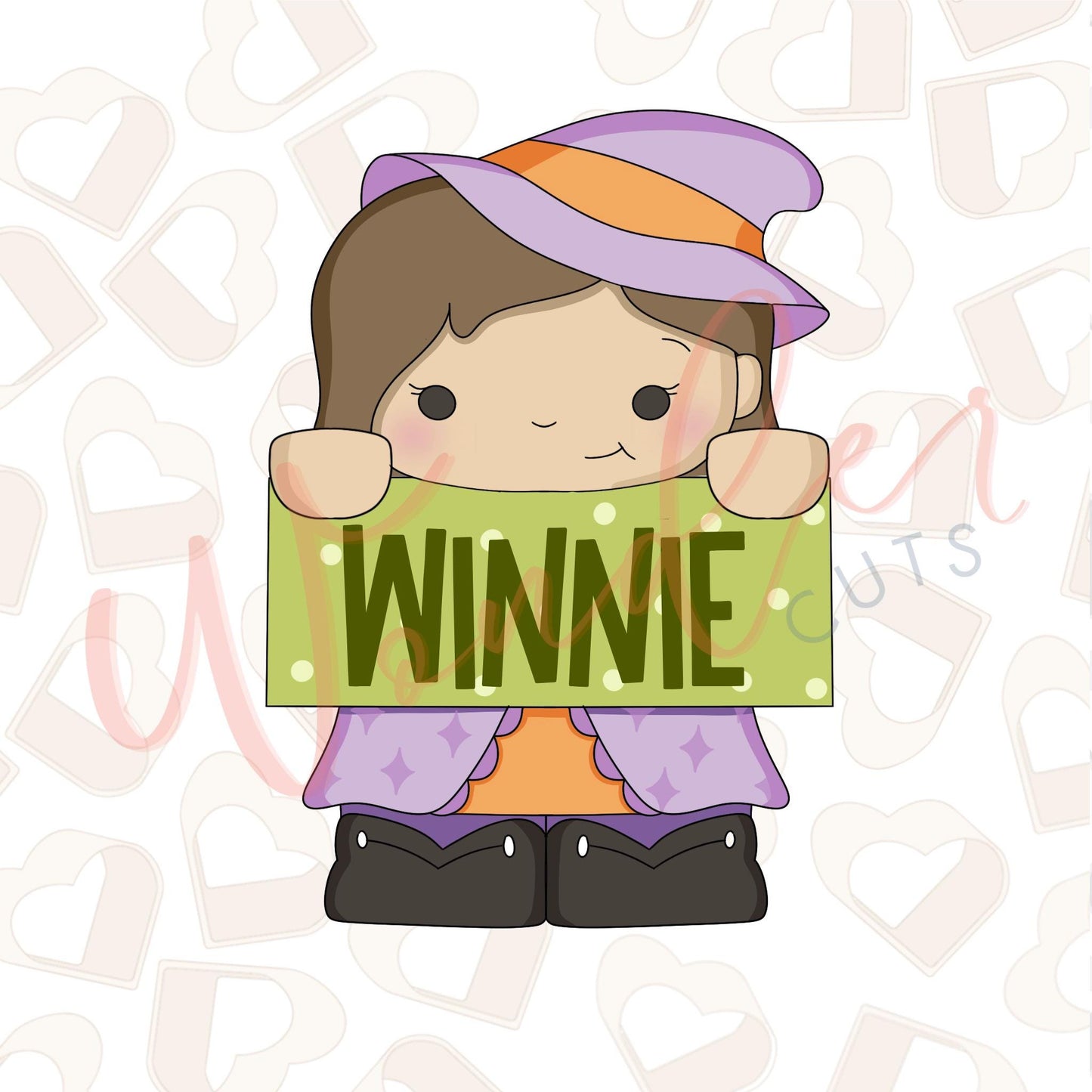 Witchy Name Plaque Cookie Cutter