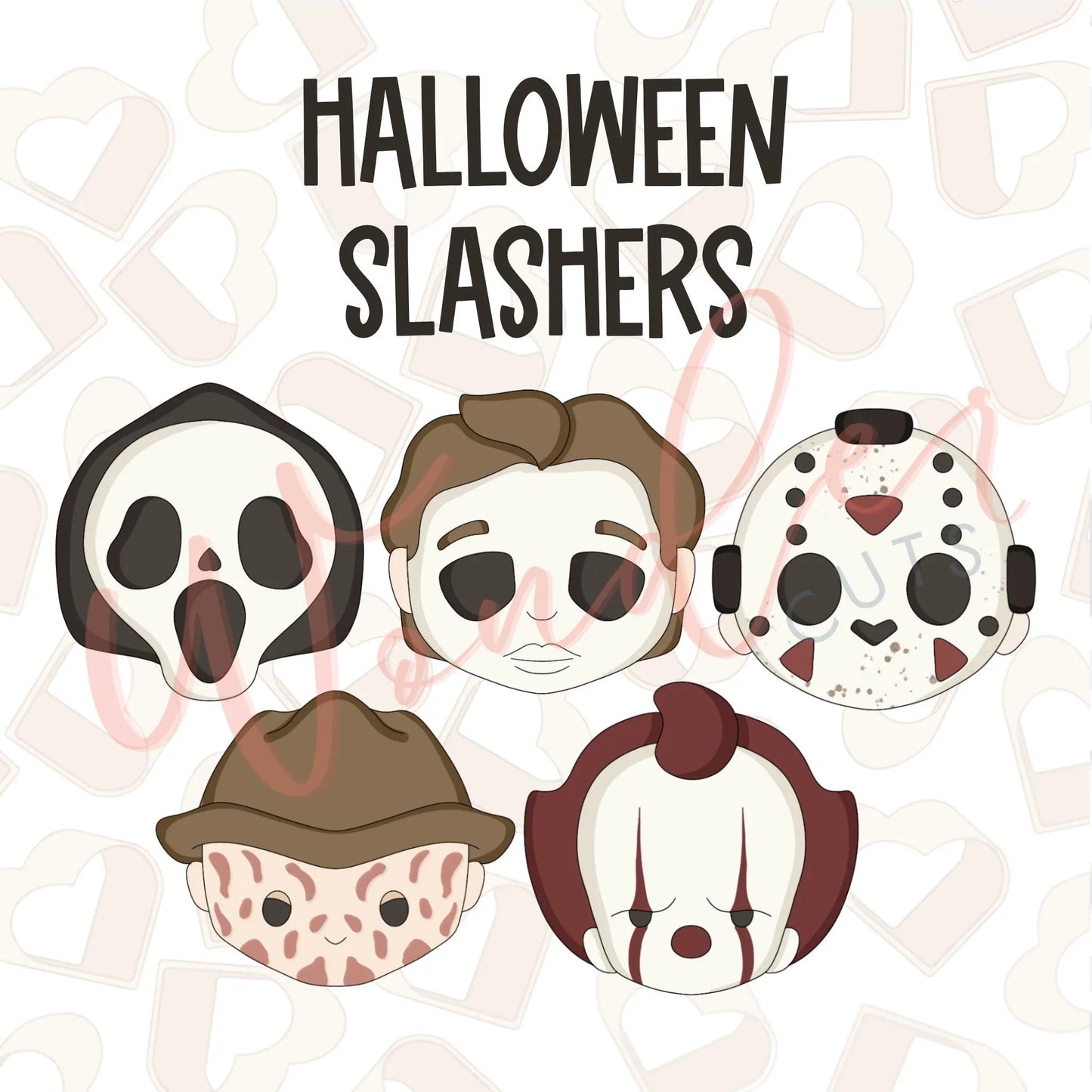 Halloween Slashers Set of 5 Cookie Cutter