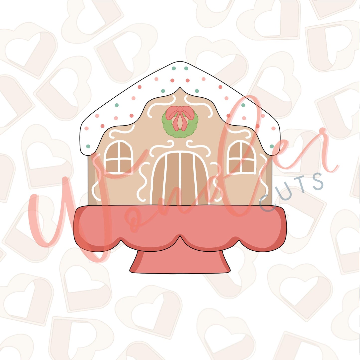 Gingy House on Stand Cookie Cutter
