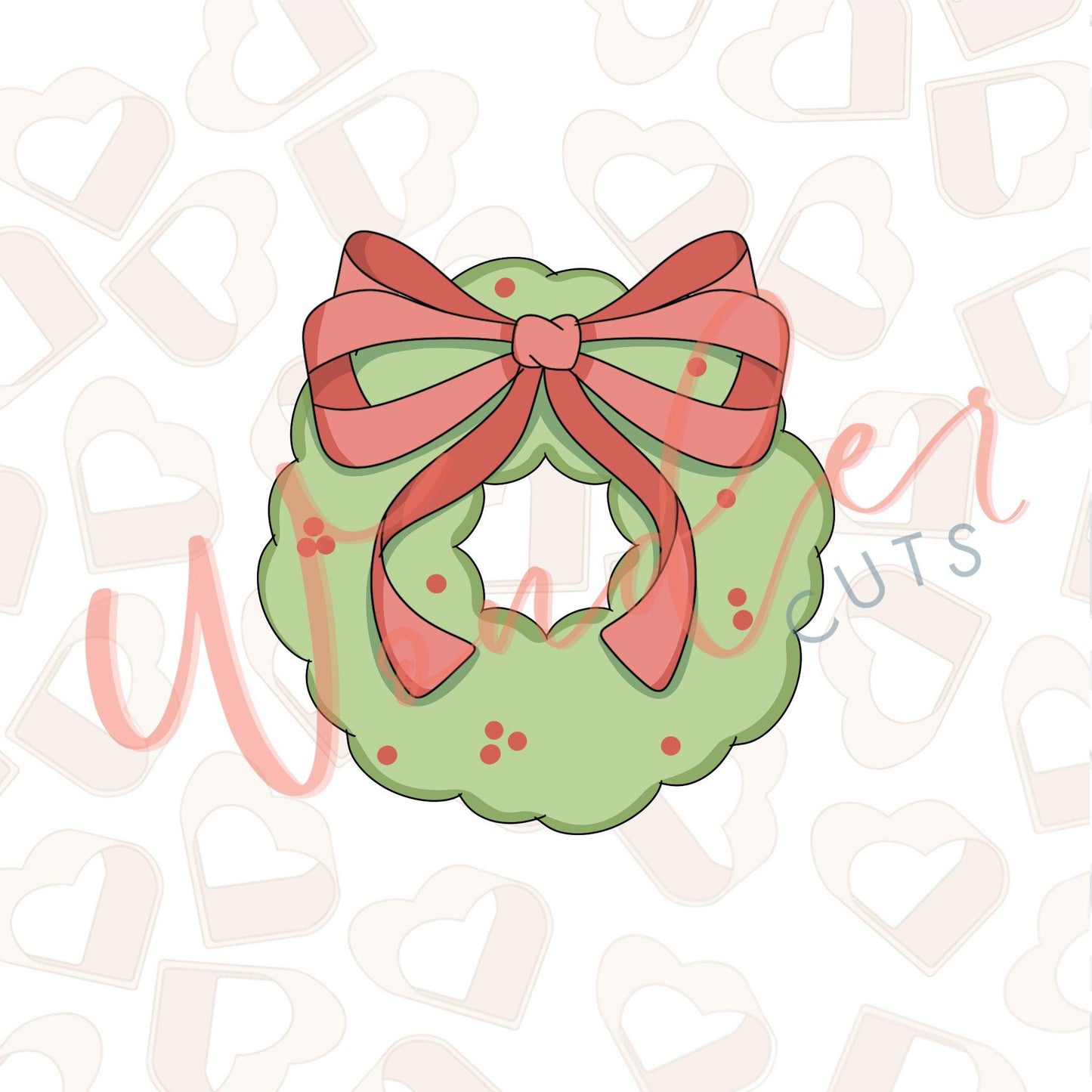 Coquette Wreath Cookie Cutter