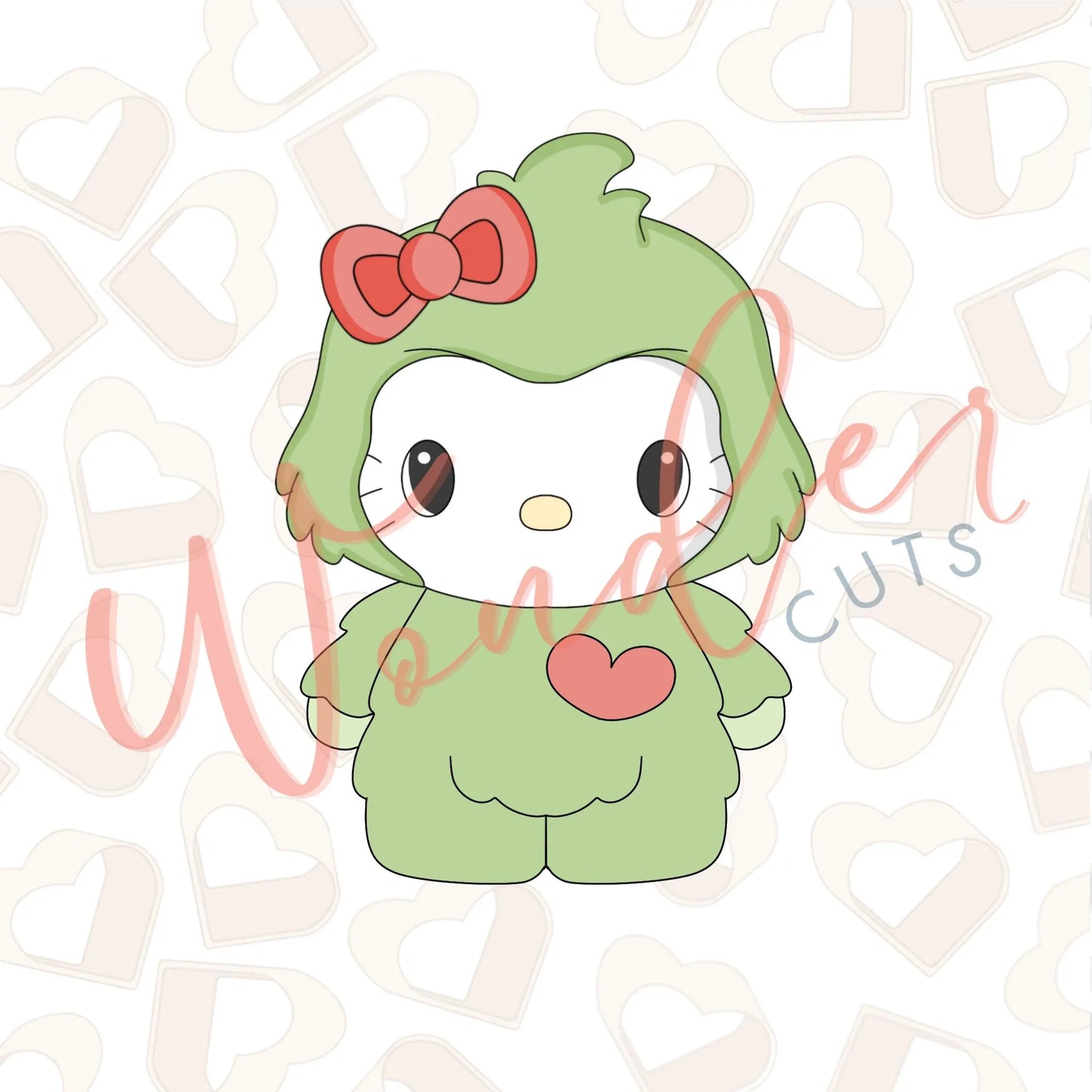 Fuzzy Green Hk Cookie Cutter