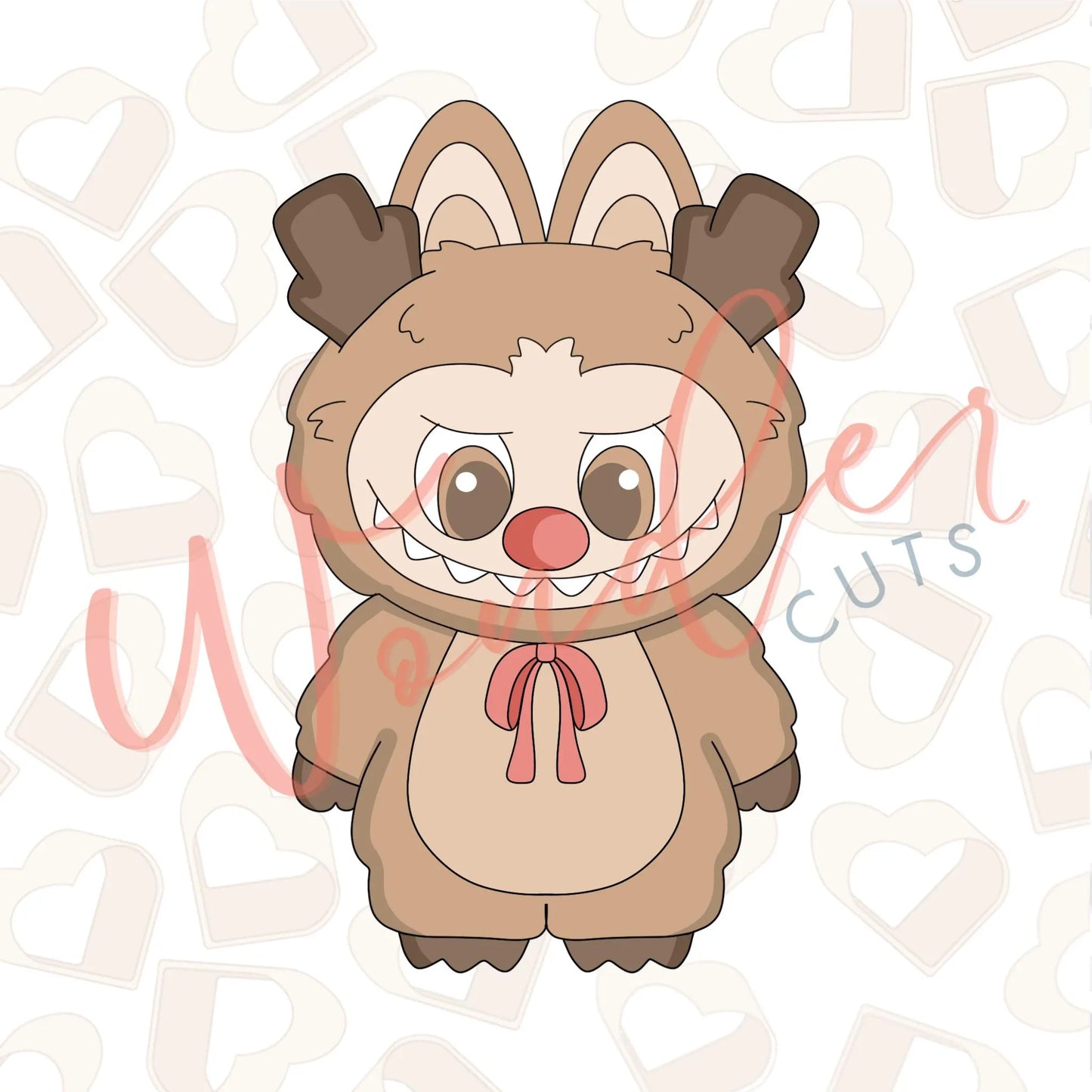 Reindeer Plushy Monster Cookie Cutter