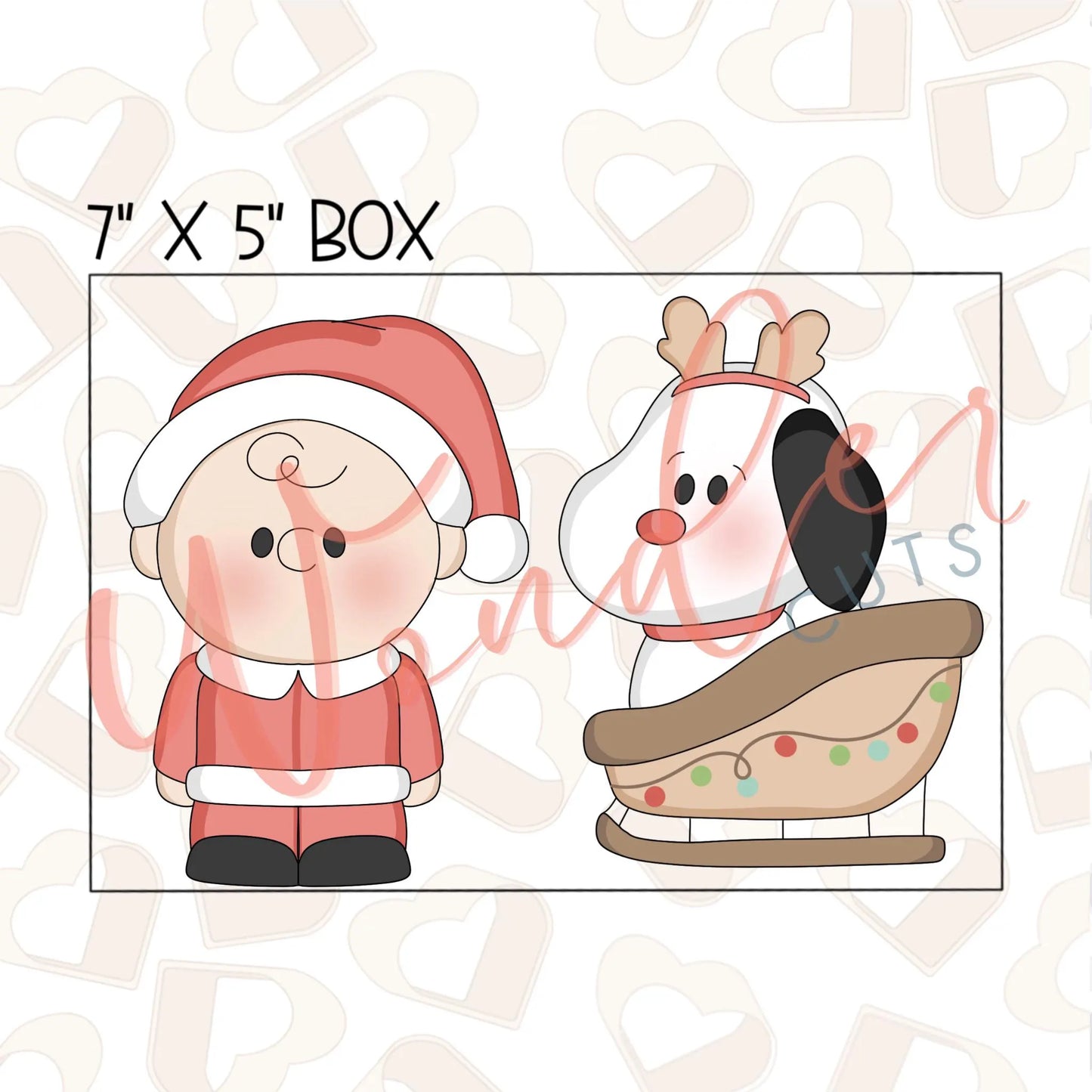 Sleigh Dog Set of 2 Cookie Cutter