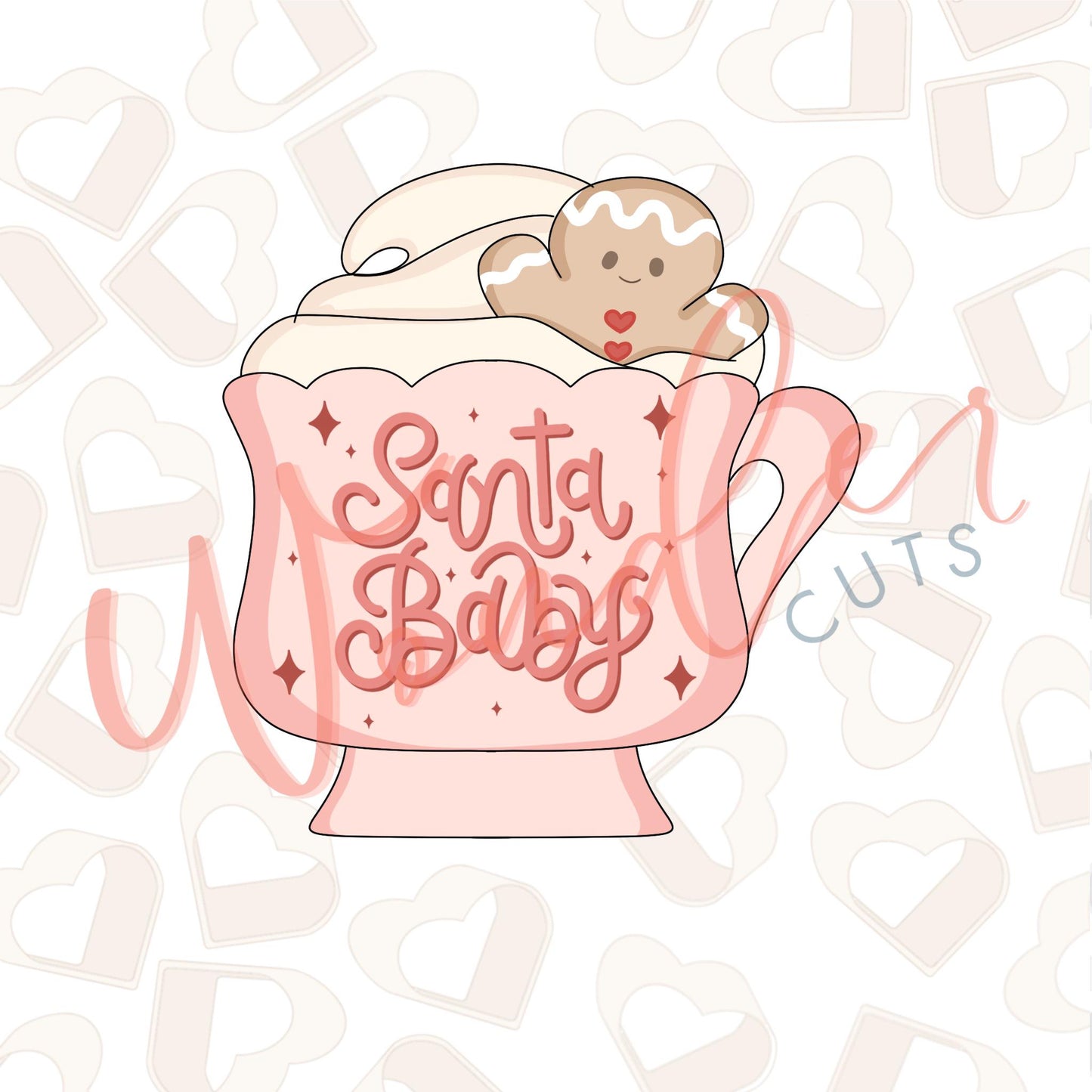 Mrs Claus Mug Cookie Cutter