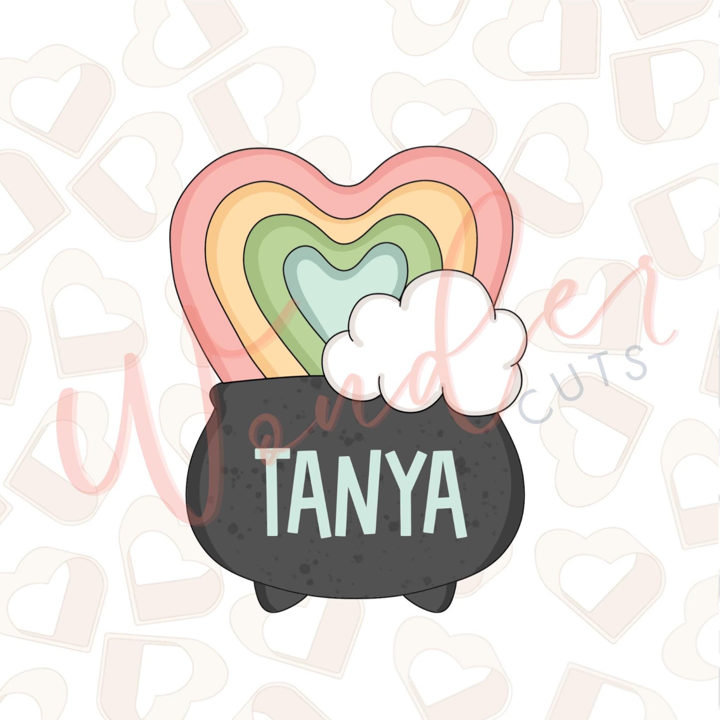 Rainbow Heart Cookie Cutter