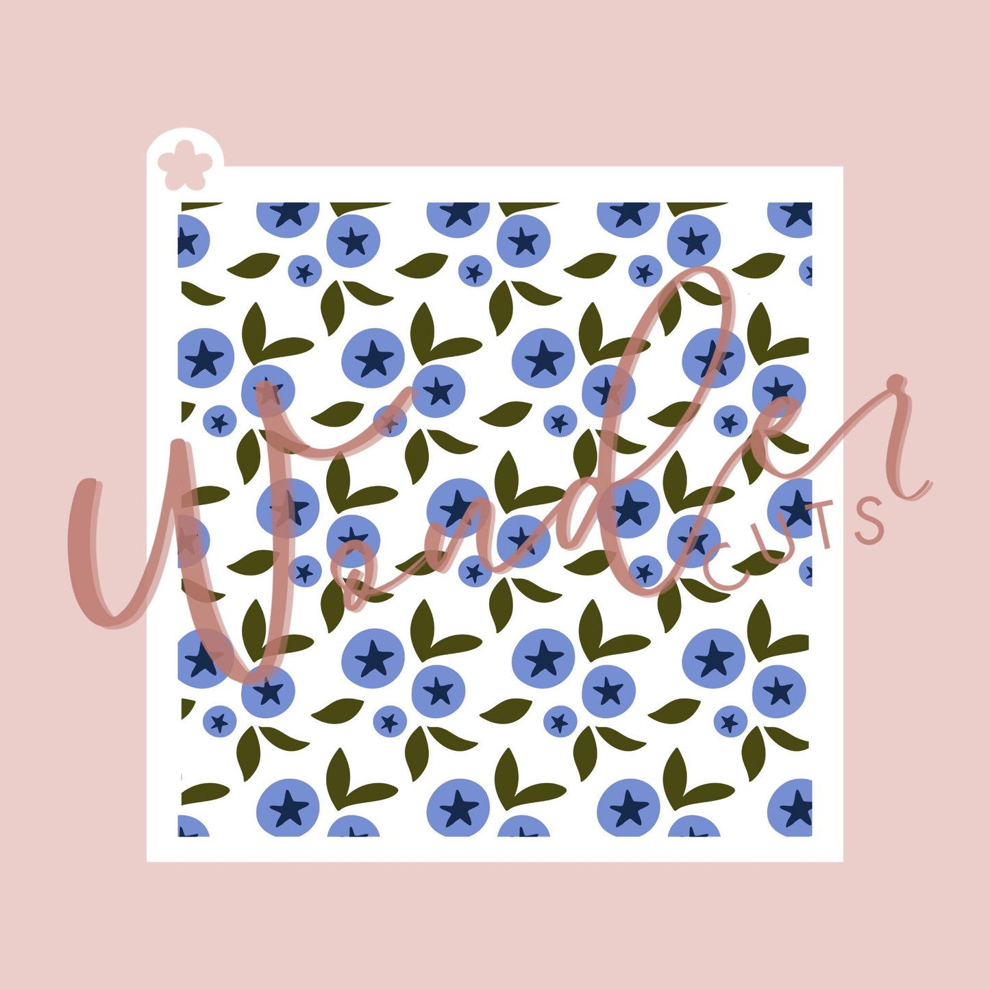 Blueberry Stencil Layered 3 Piece- Cookie Decorating Tools - Cookie Stencil