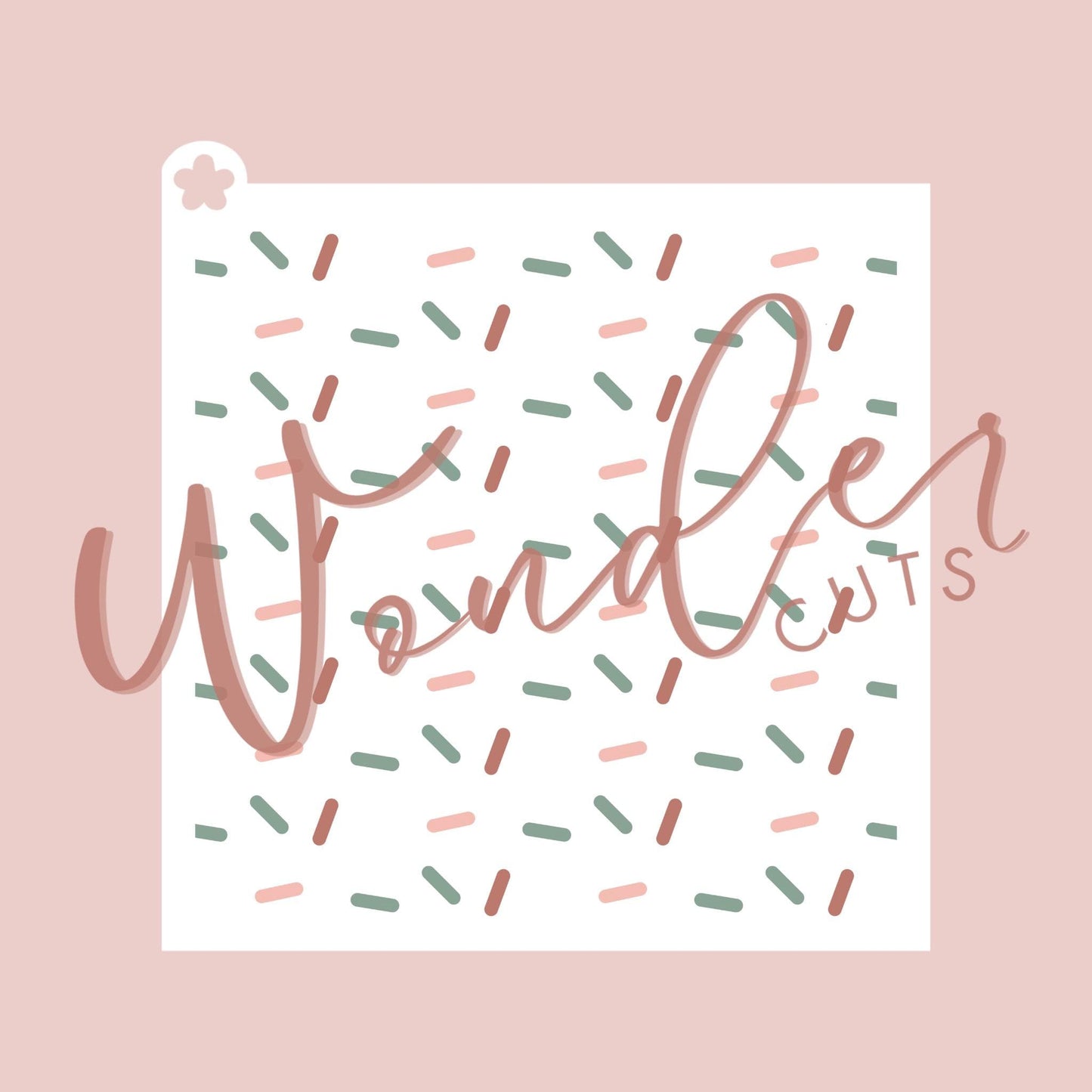 Sprinkle Layered Stencil- Cookie Decorating Tools - Cookie Stencil