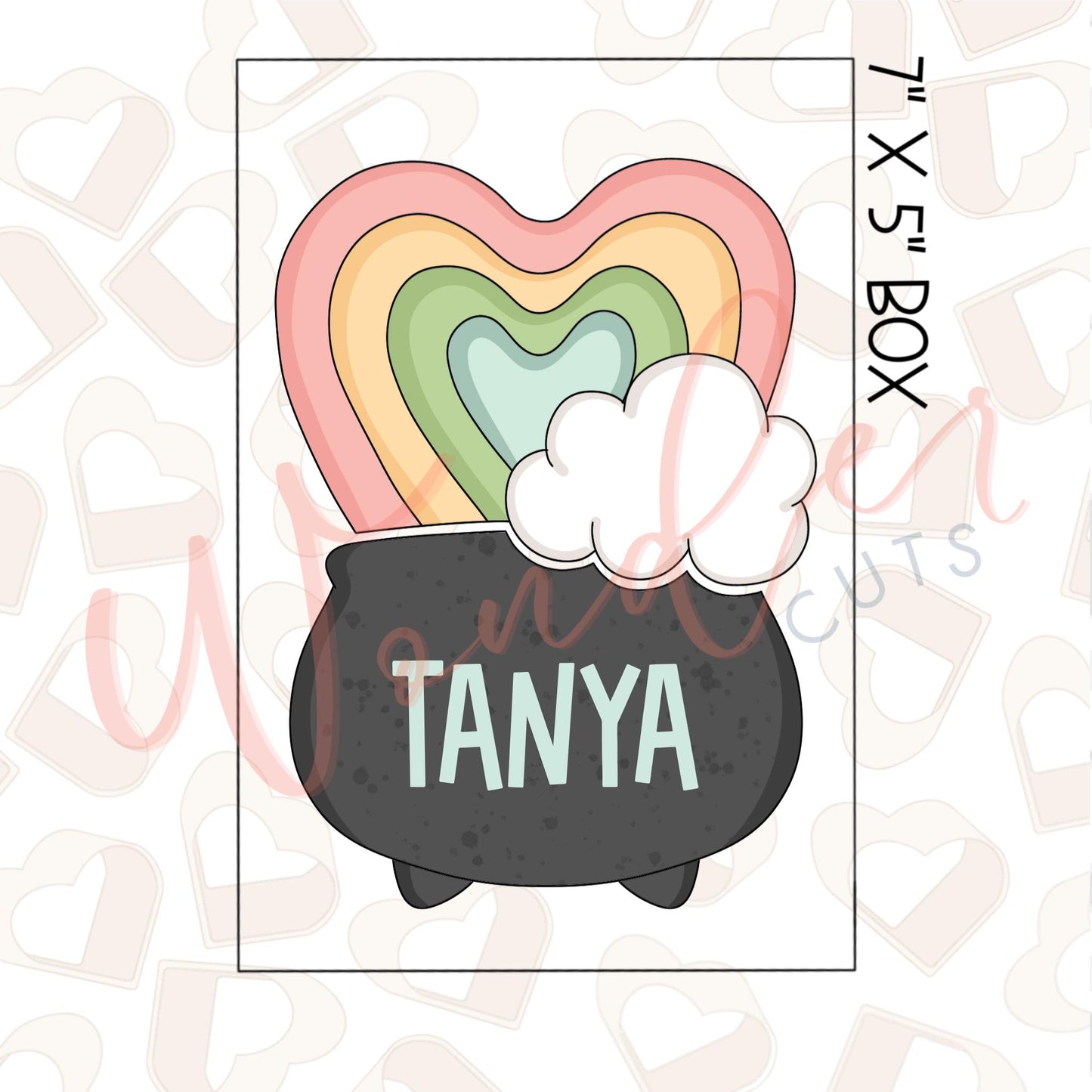 Rainbow Heart & Pot of Gold Set of 2 Cookie Cutter