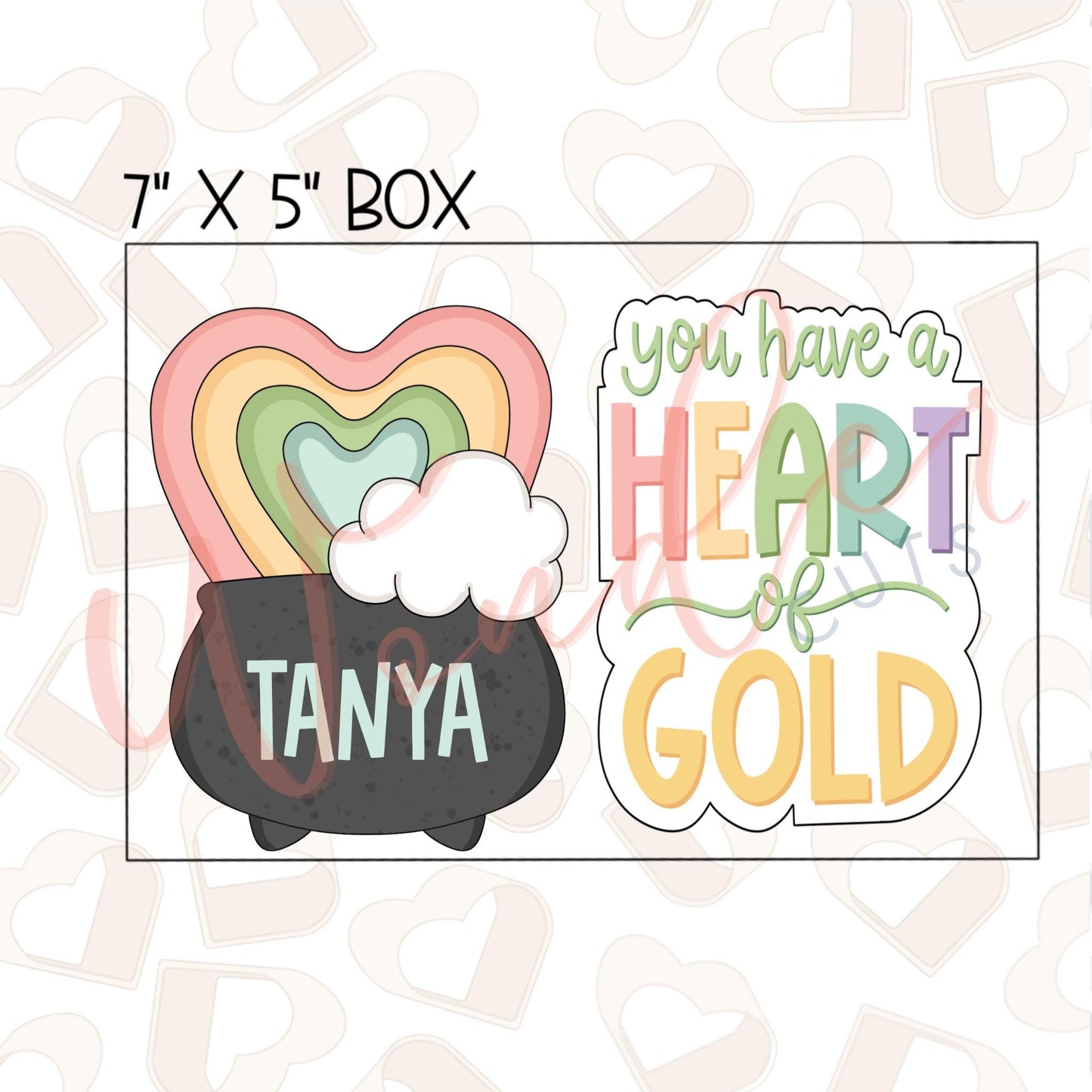 Heart of Gold Set of 2 Cookie Cutter