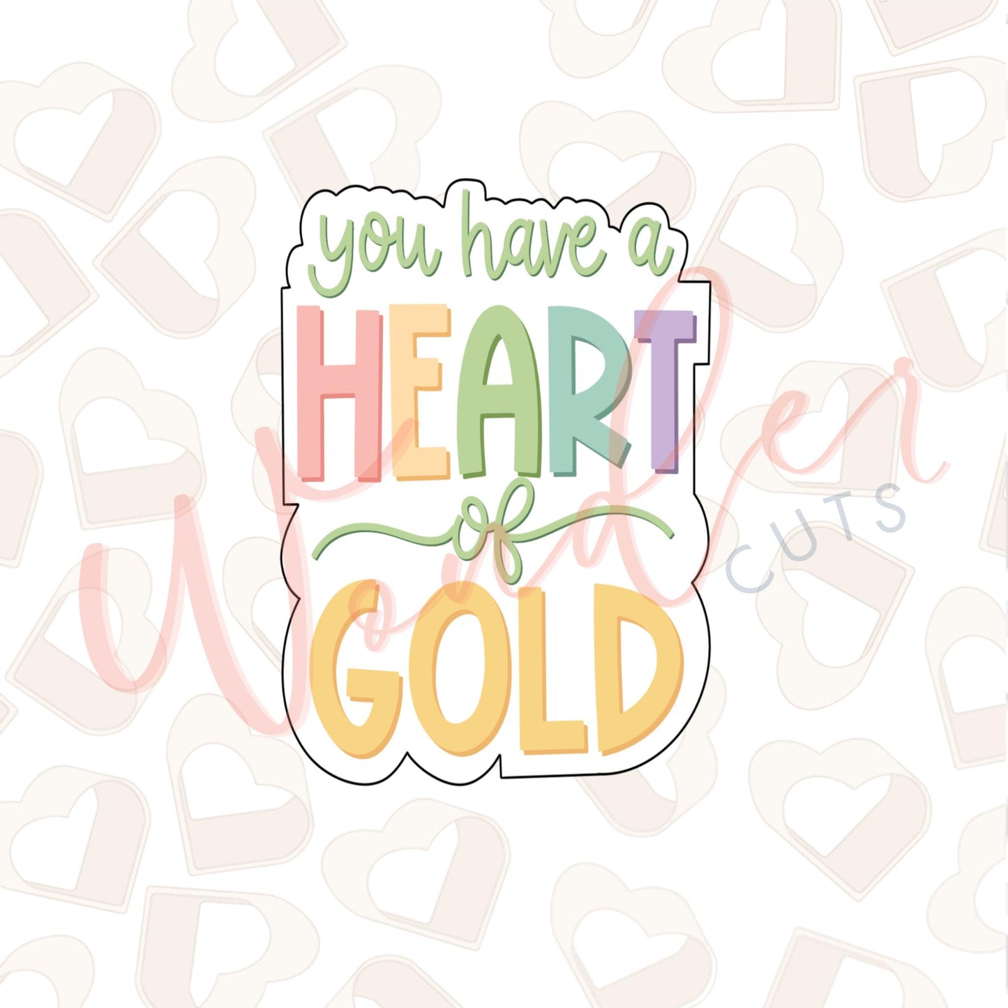 Heart of Gold Cookie Cutter