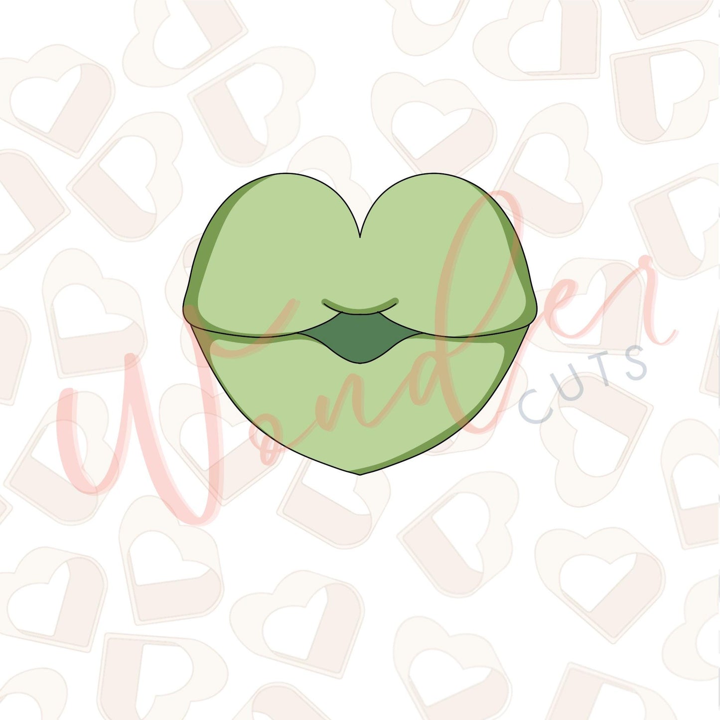 Heart Lips Cookie Cutter