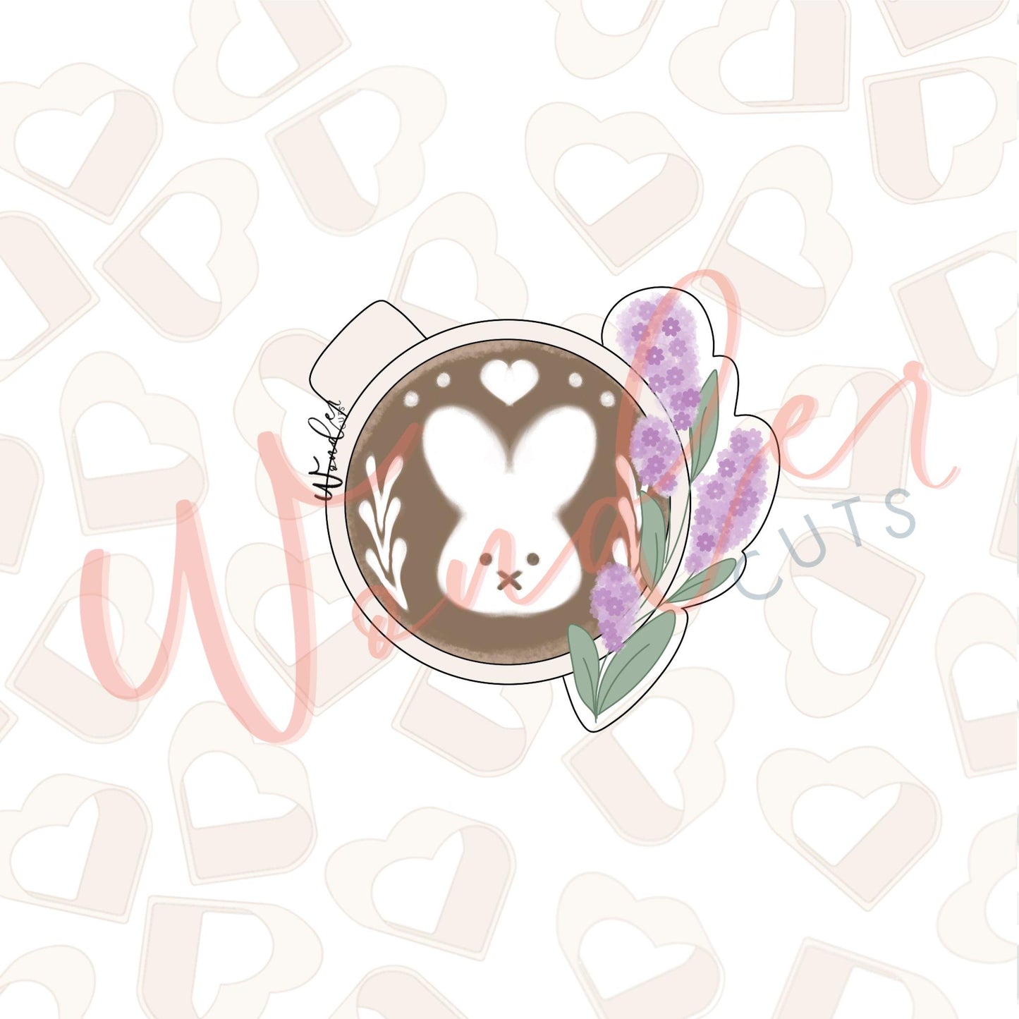 Bunny Latte Cookie Cutter