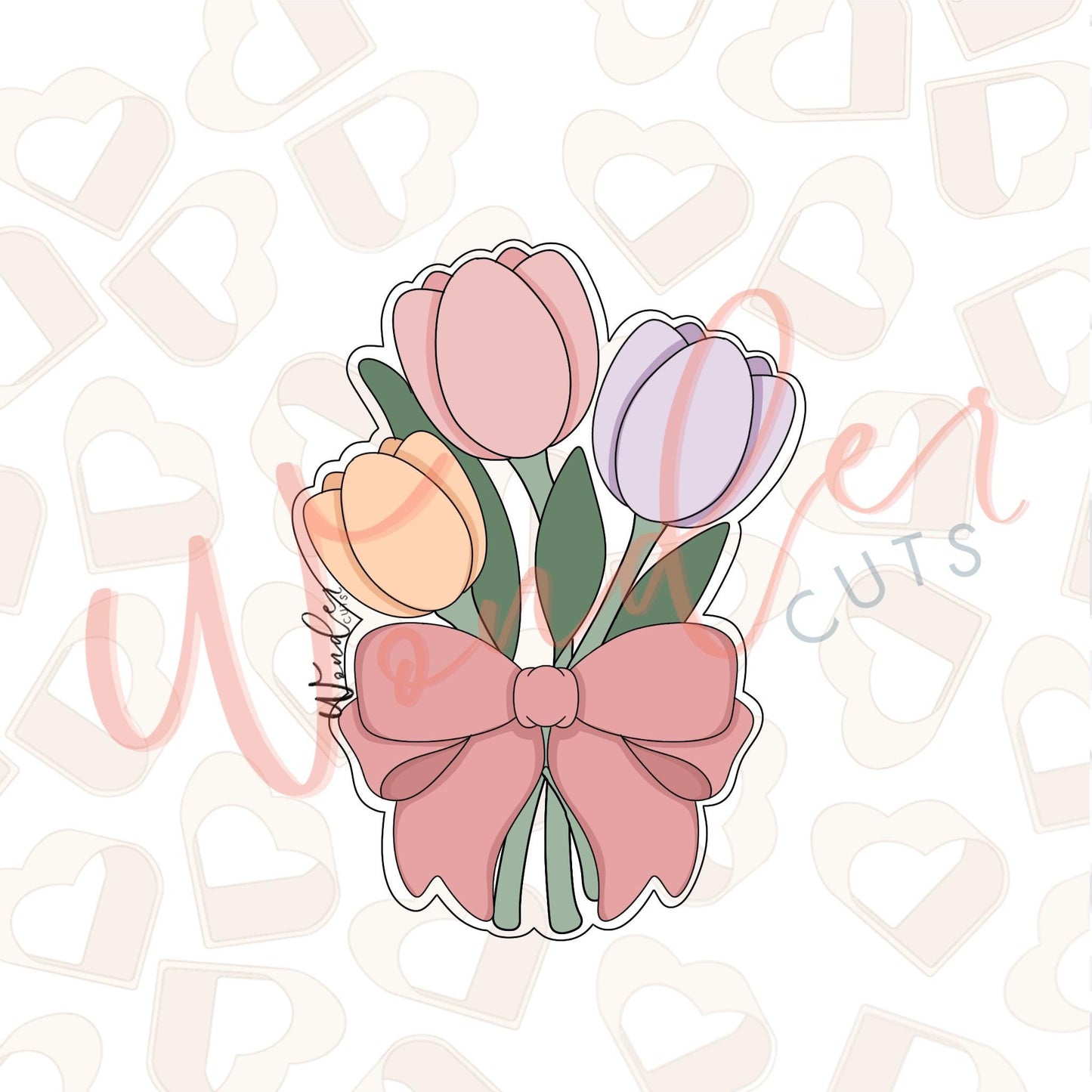 Tulip Bouquet Cookie Cutter
