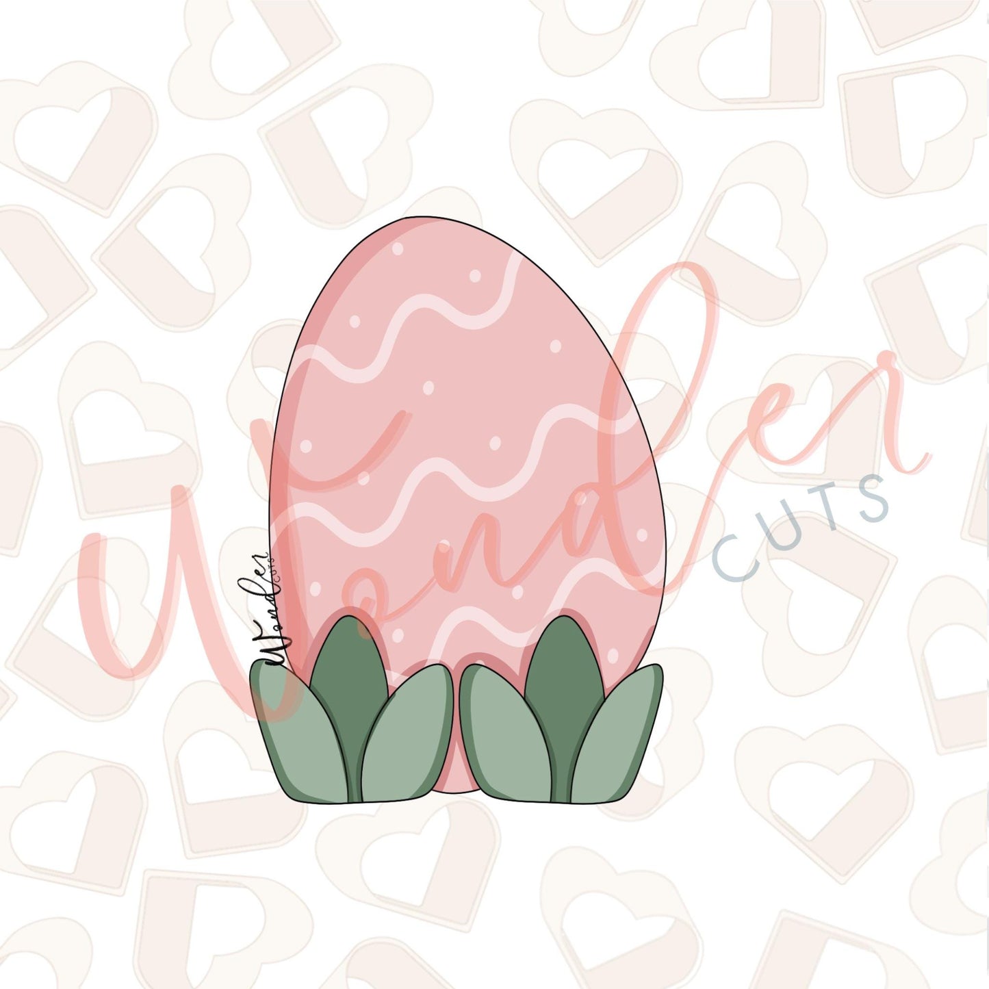 Egg in Grass Cookie Cutter