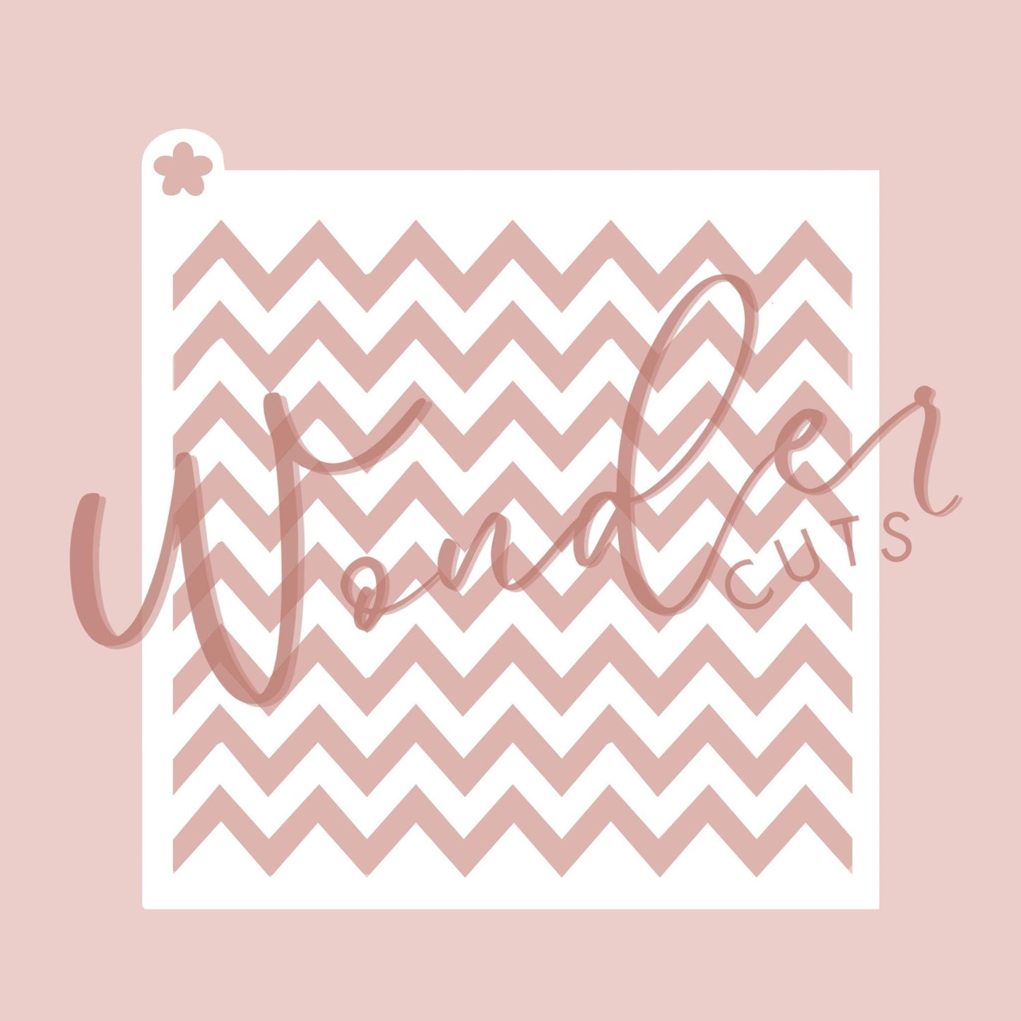 Chevron Stencil- Cookie Decorating Tools - Cookie Stencil