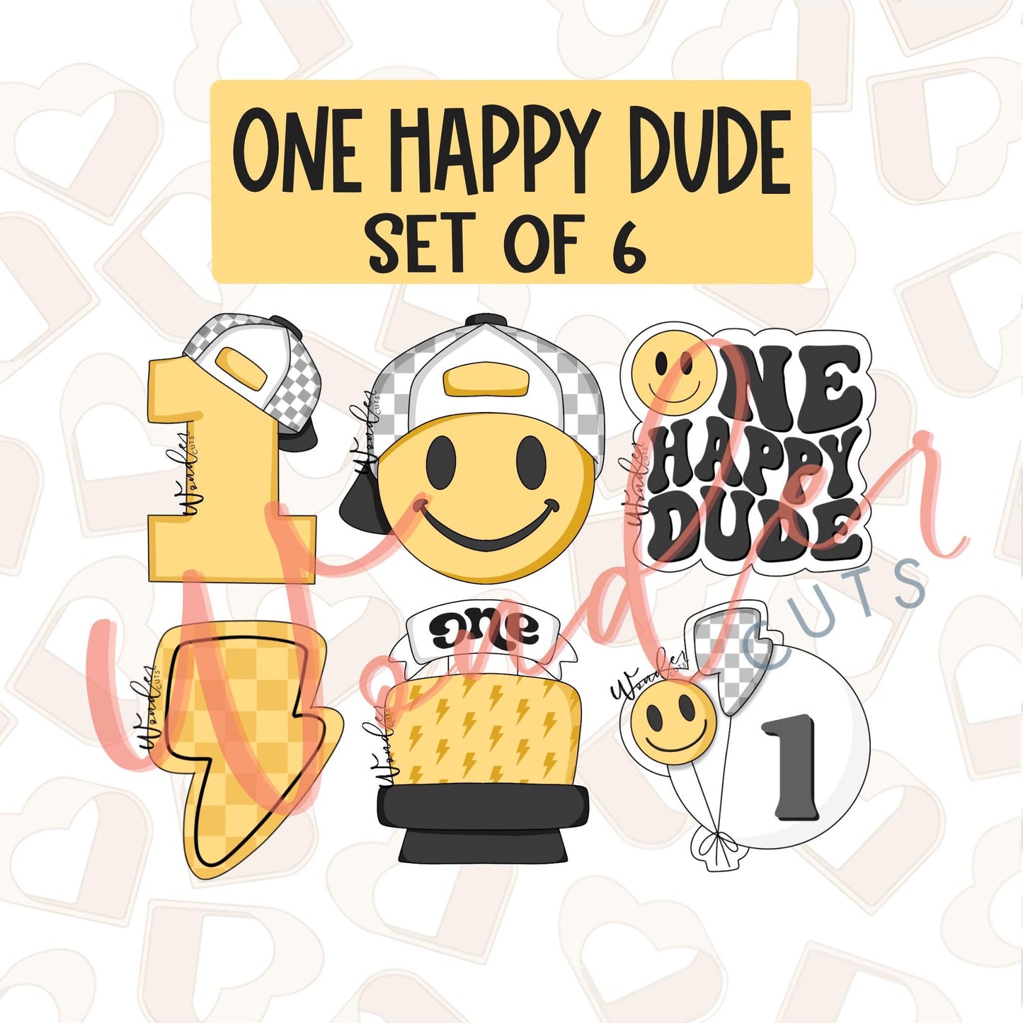 One Happy Dude Cookie Cutter