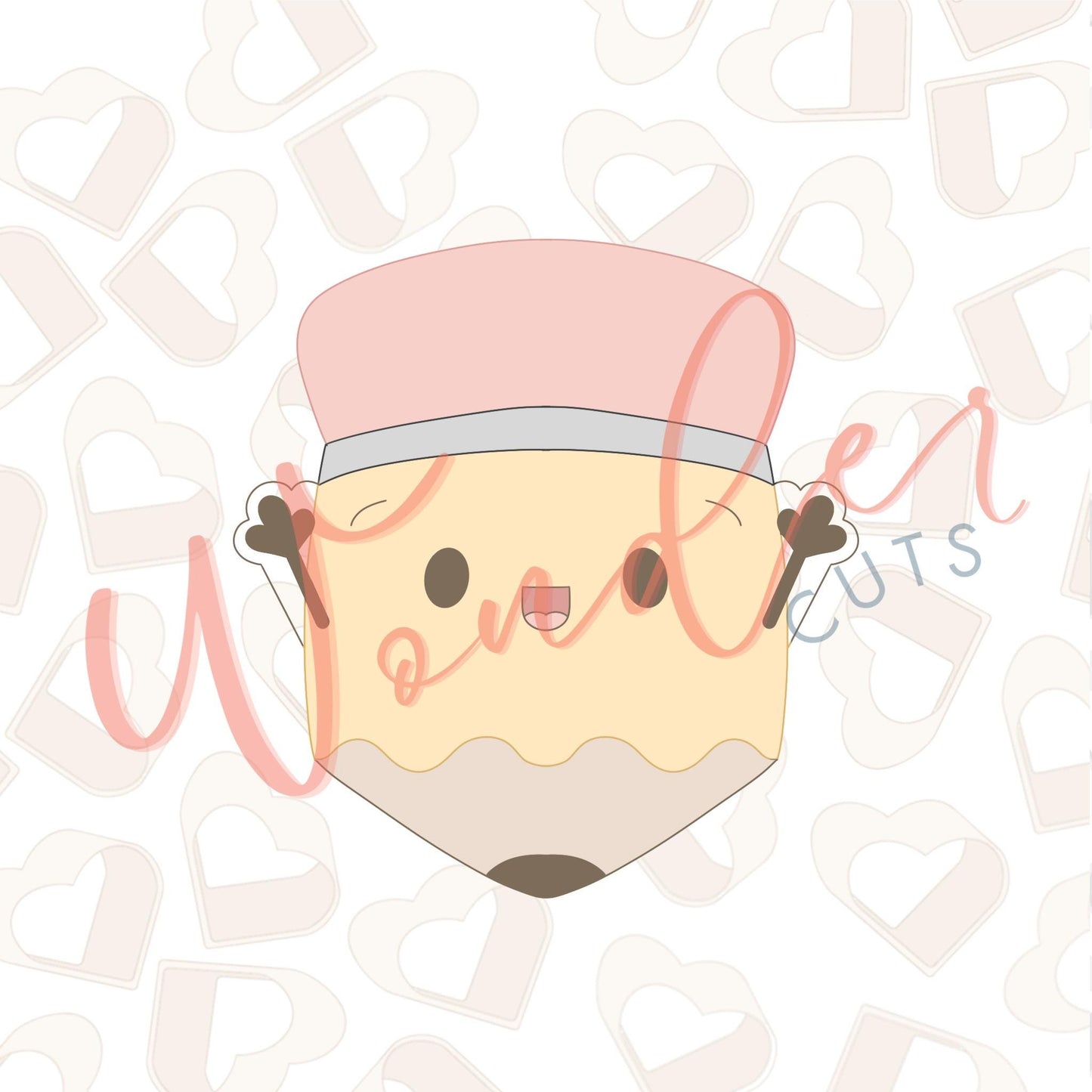 Happy Pencil Cookie Cutter