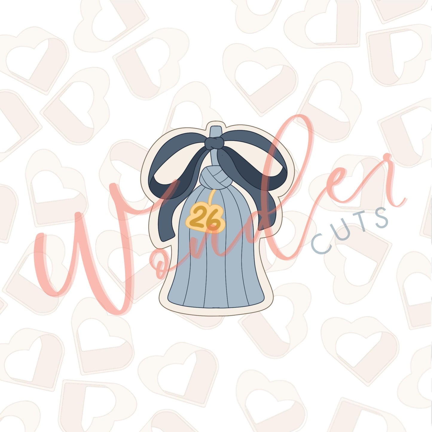 Bow Tassel Cookie Cutter