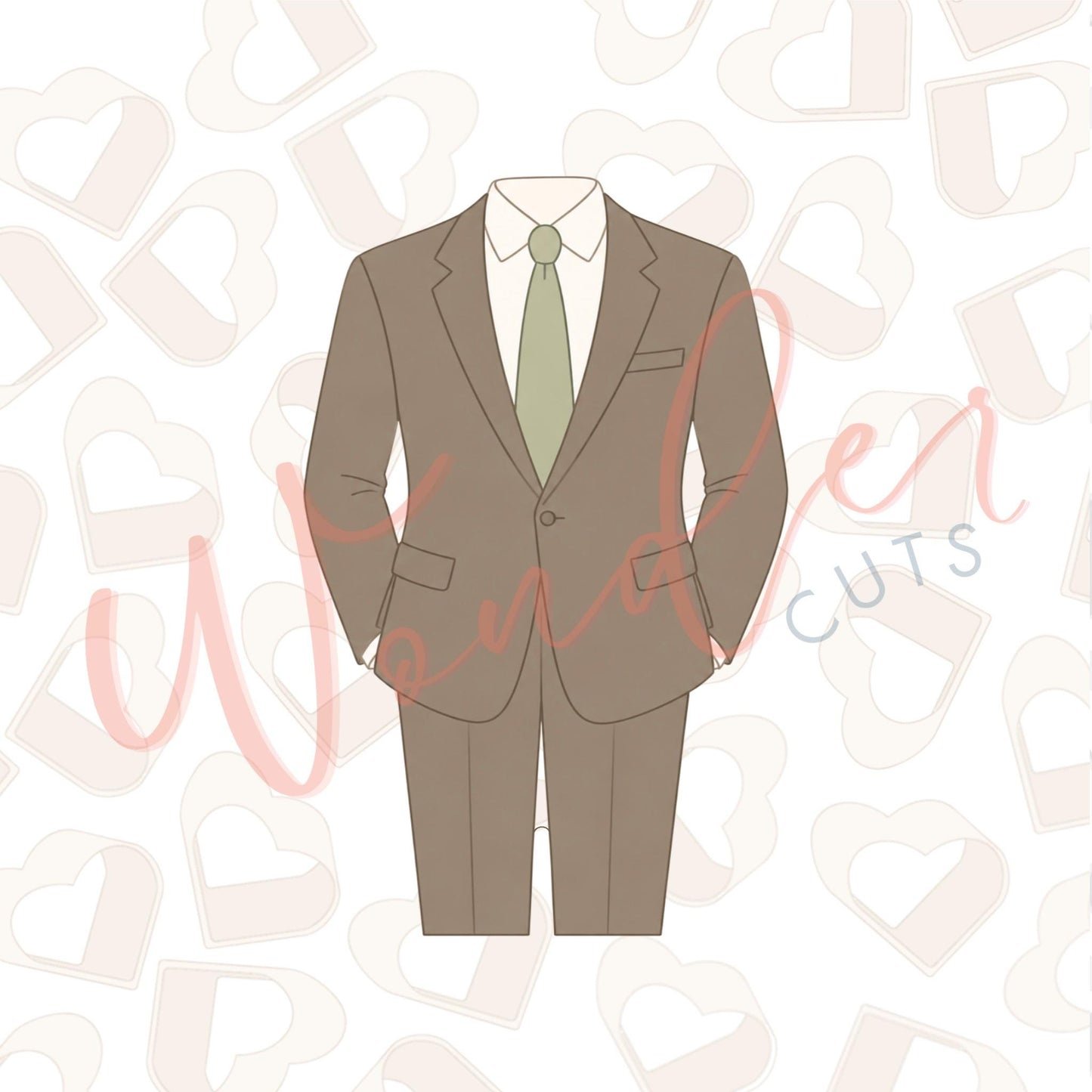 Groom Suit Cookie Cutter