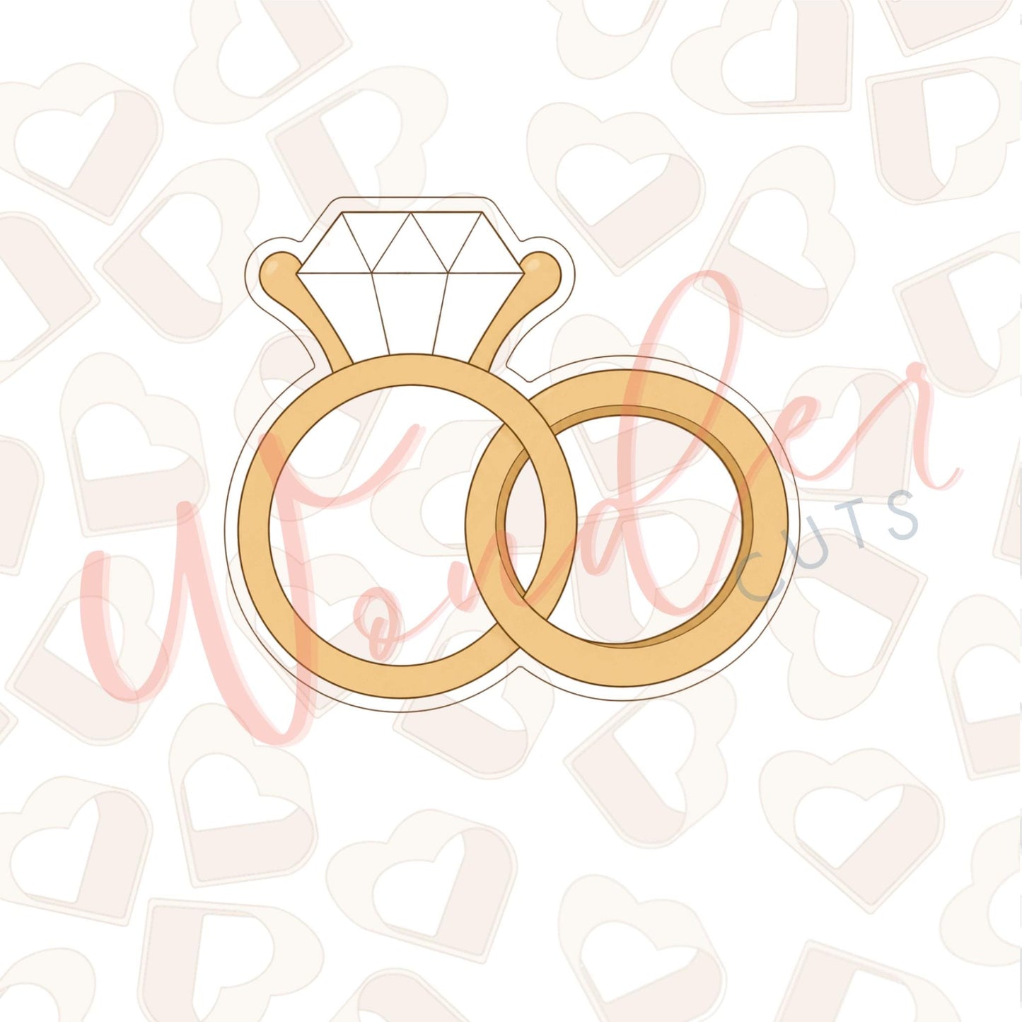 Wedding Rings Cookie Cutter