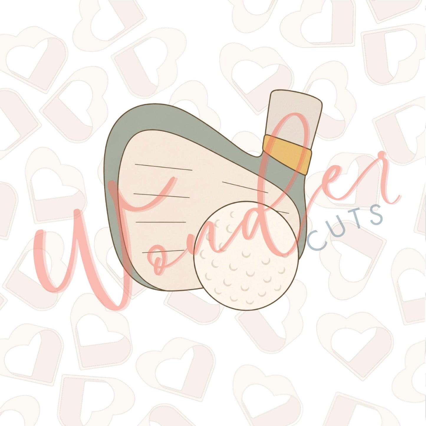 Putter and Ball Cookie Cutter