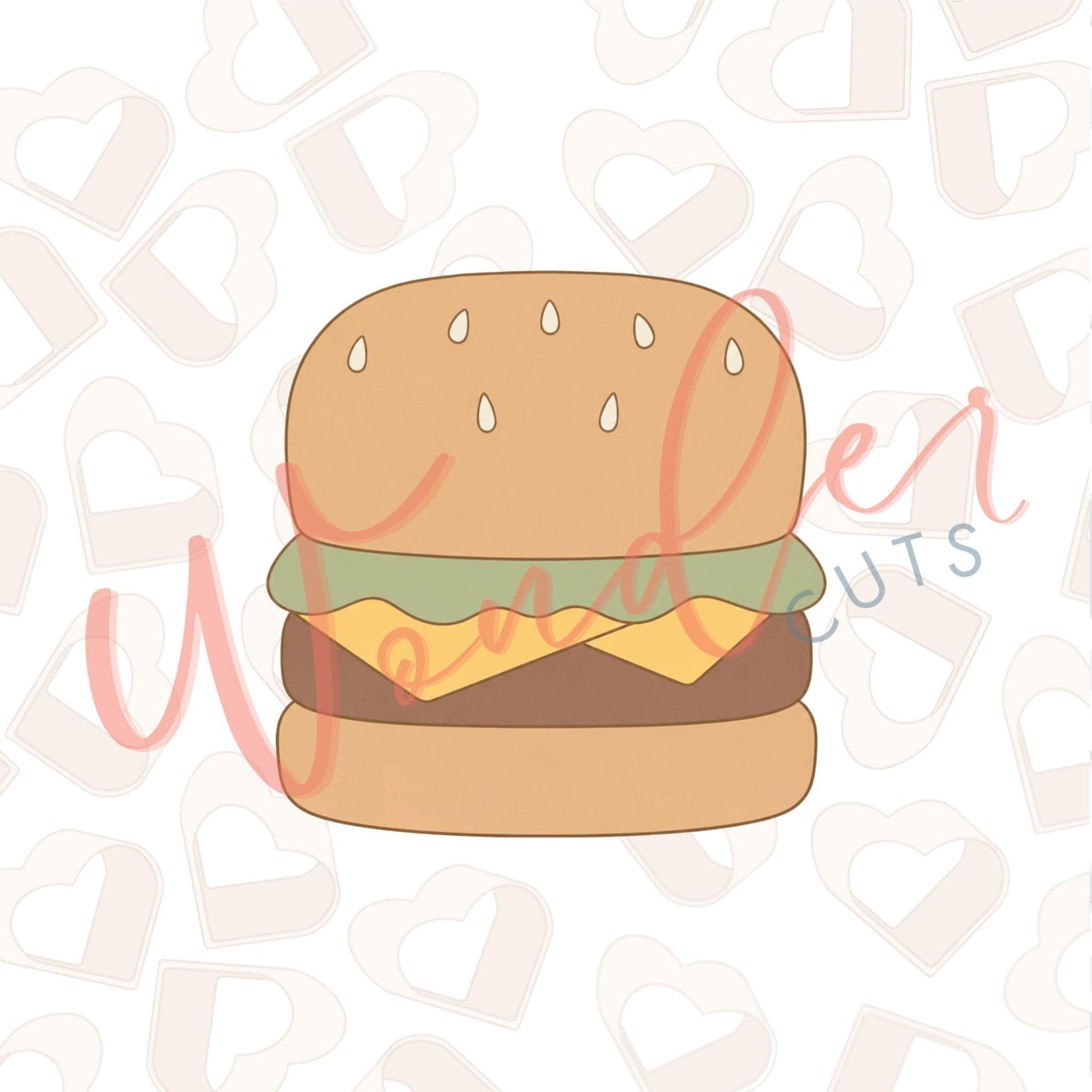 Chubby Burger Cookie Cutter