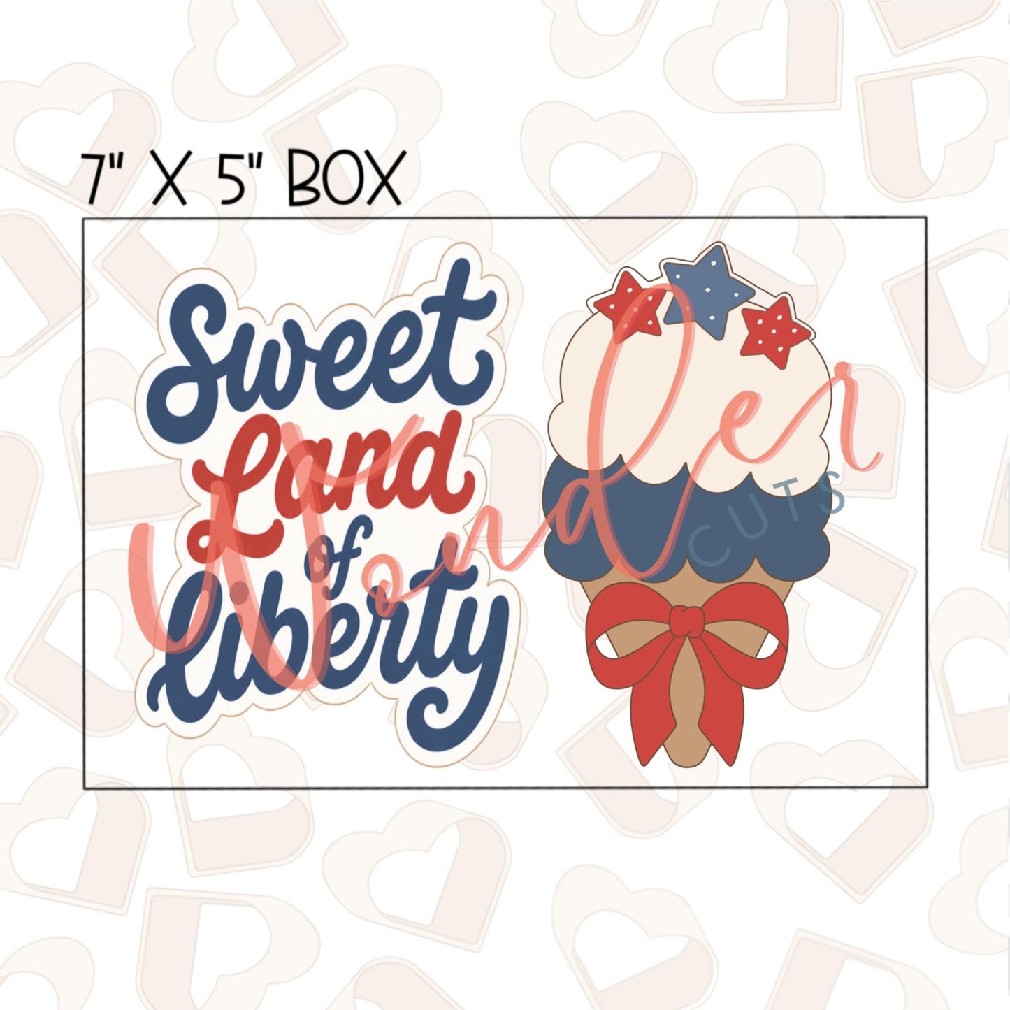 Sweet Land of Liberty Set of 2 Cookie Cutter
