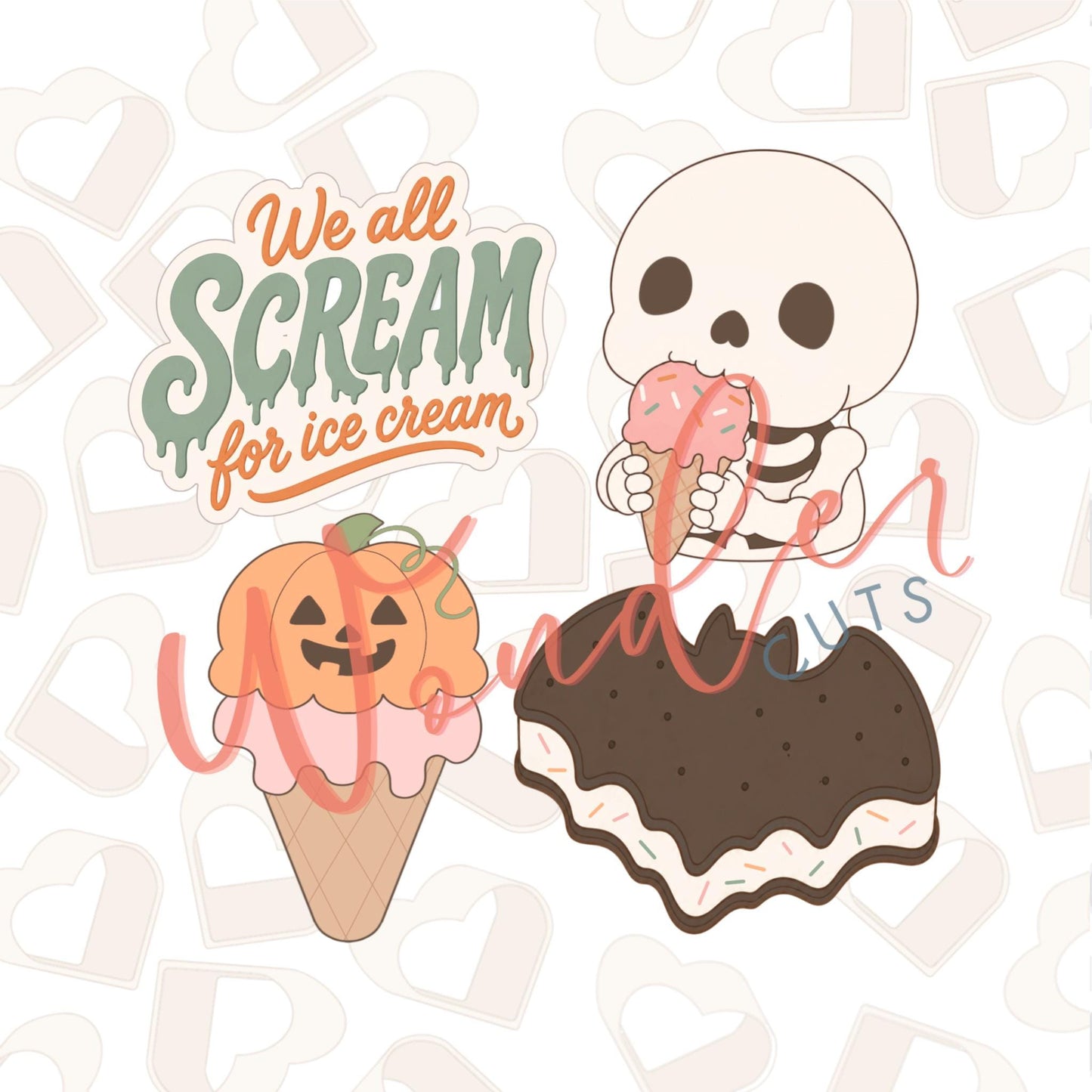 Ice Scream Set of 4 Cookie Cutter