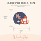 Football Cake Pop Molds Set of 5