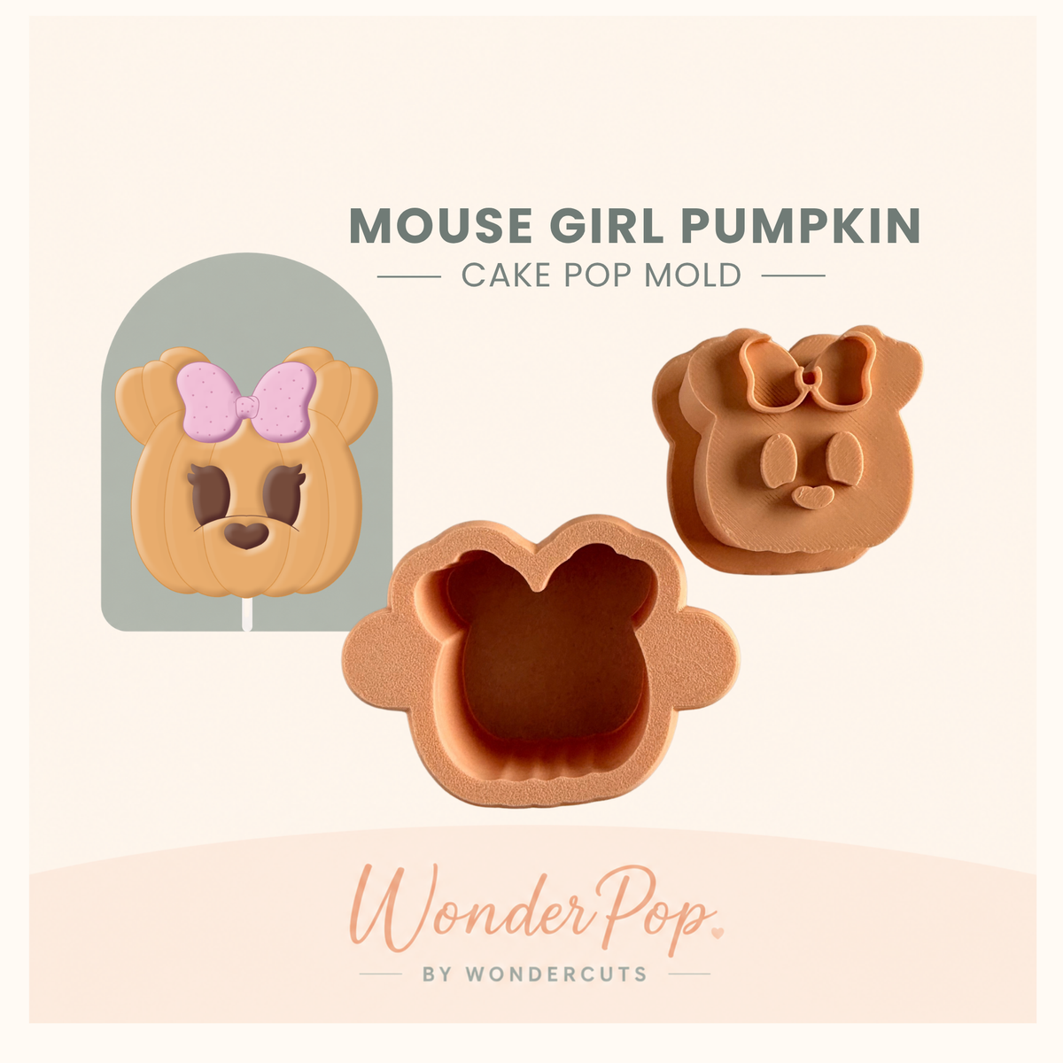 Mouse Girl Halloween Bundle Cake Pop Mold