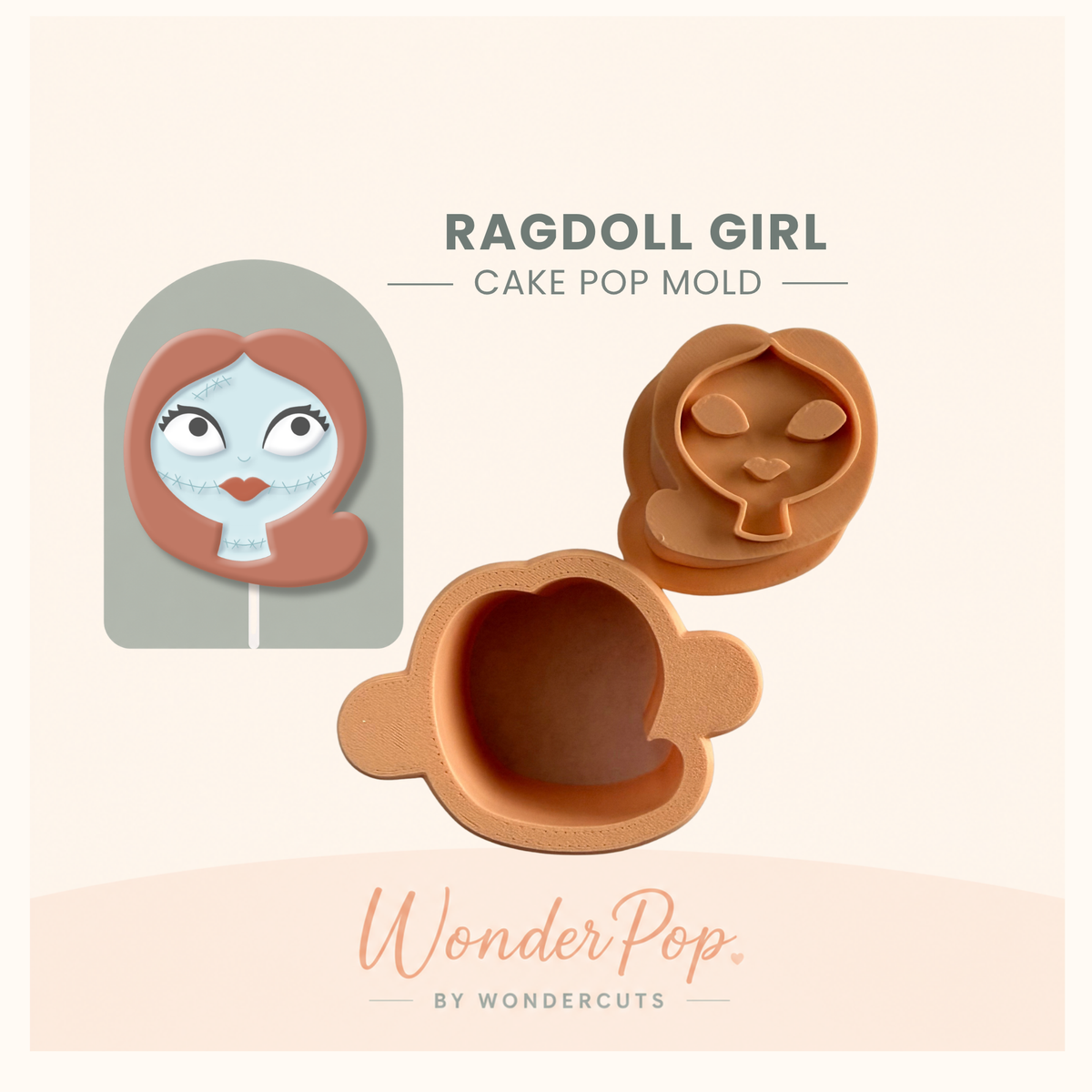 Ragdoll Girl Cake Pop Mold