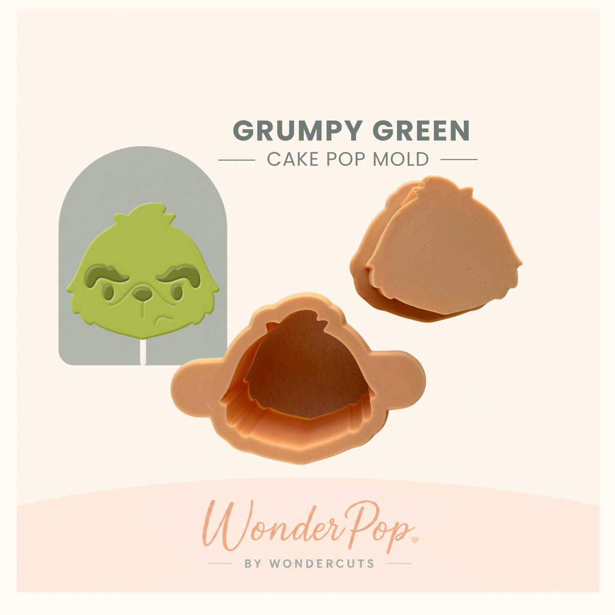 Grumpy Green Cake Pop Mold