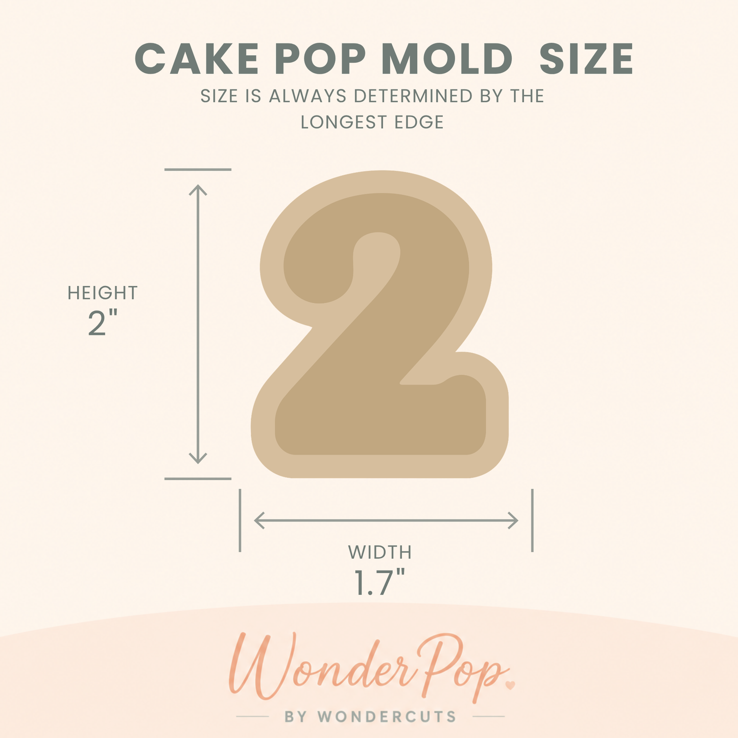Basic Numbers Cake Pop Molds Set of 9