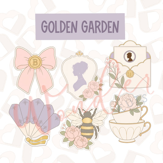 Golden Garden Cookie Cutter Set of 6