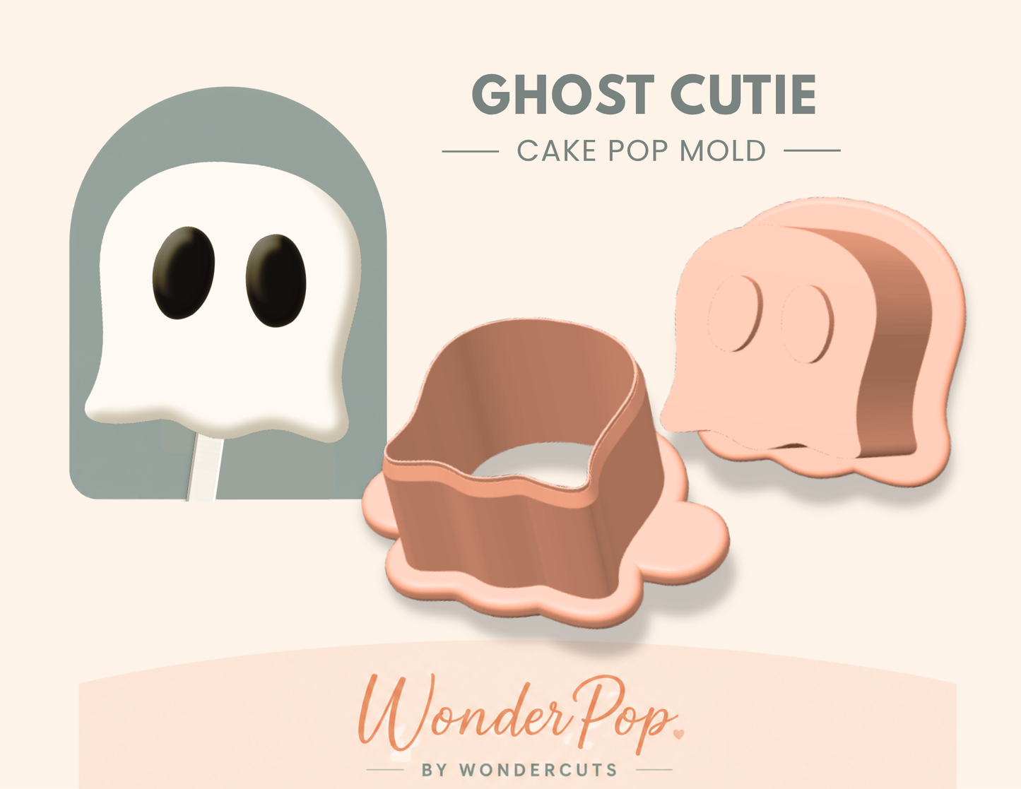 Ghost Cutie Cake Pop Mold