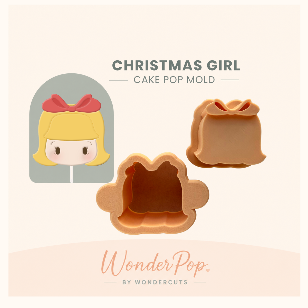 Christmas Girl Cake Pop Mold