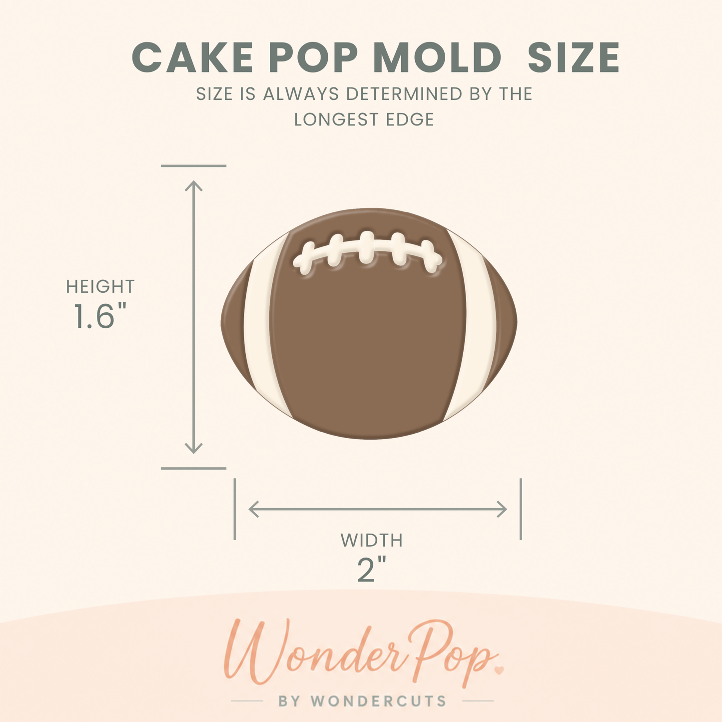 Football Cake Pop Mold
