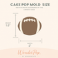 Football Cake Pop Molds Set of 5