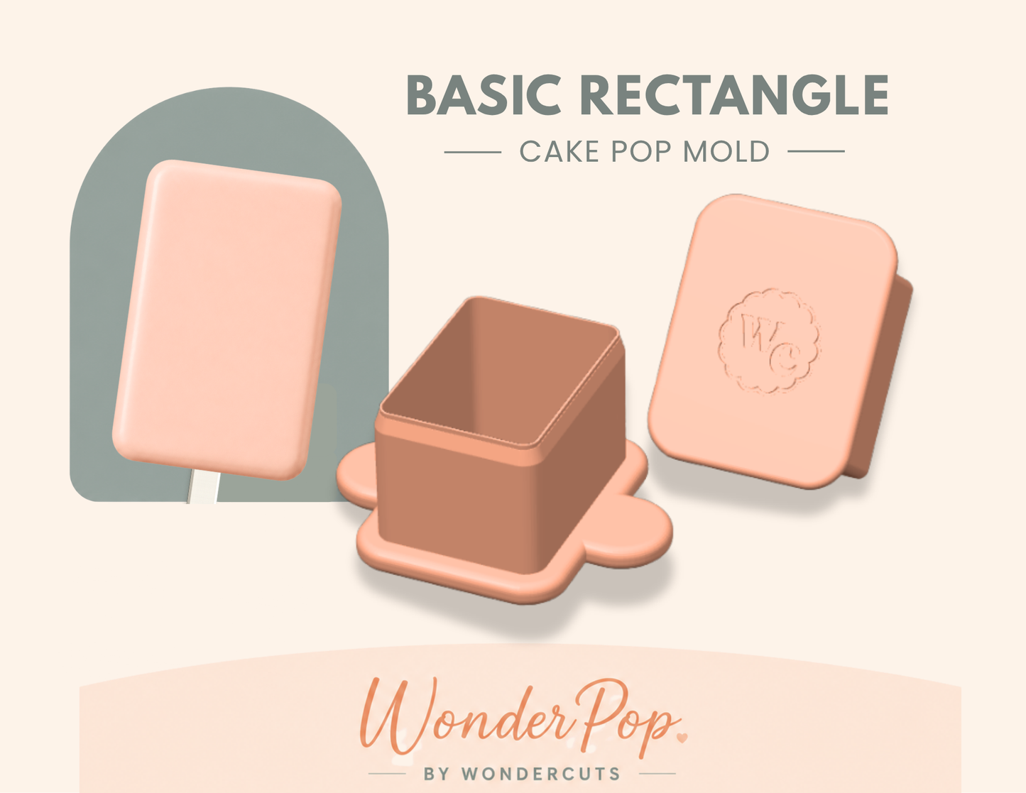Basic Rectangle Cake Pop Mold