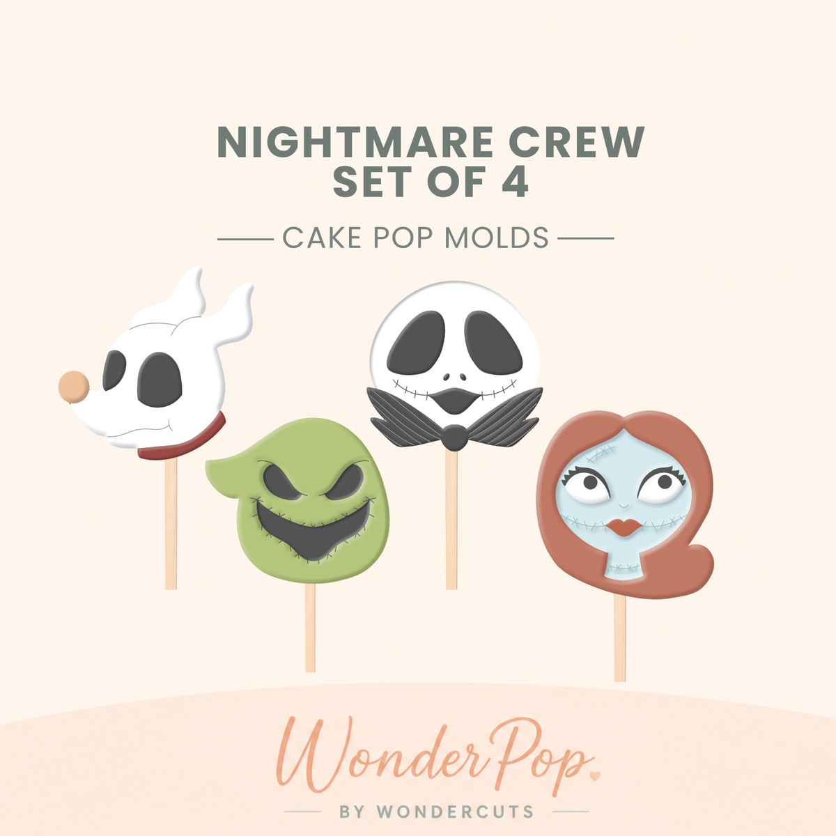 Nightmare Crew Bundle Cake Pop Mold