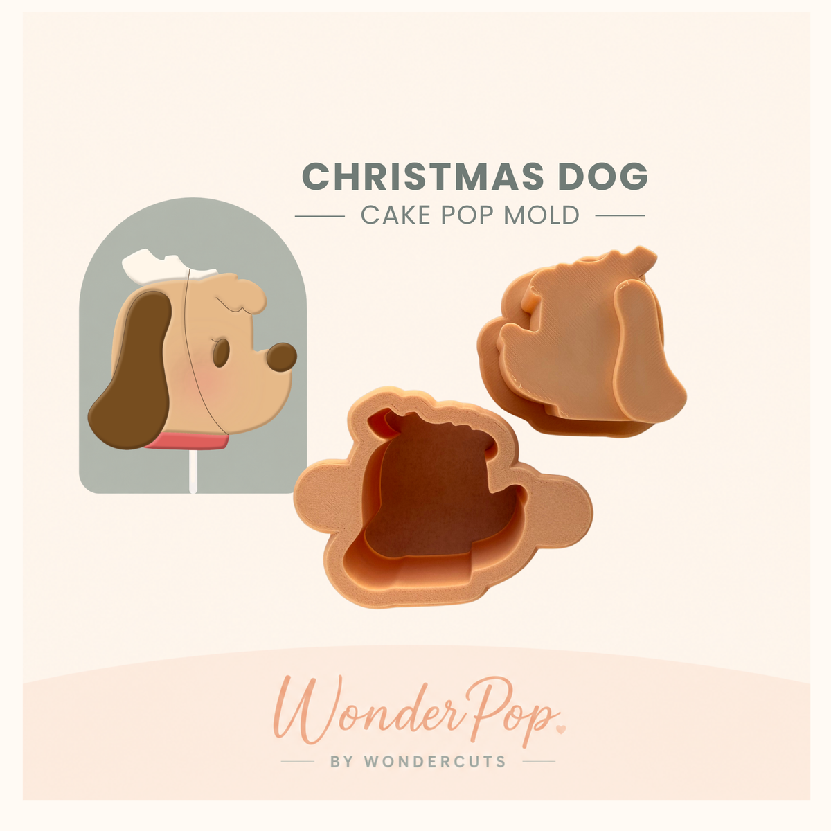 Christmas Dog Cake Pop Mold