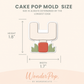 Football Cake Pop Molds Set of 5