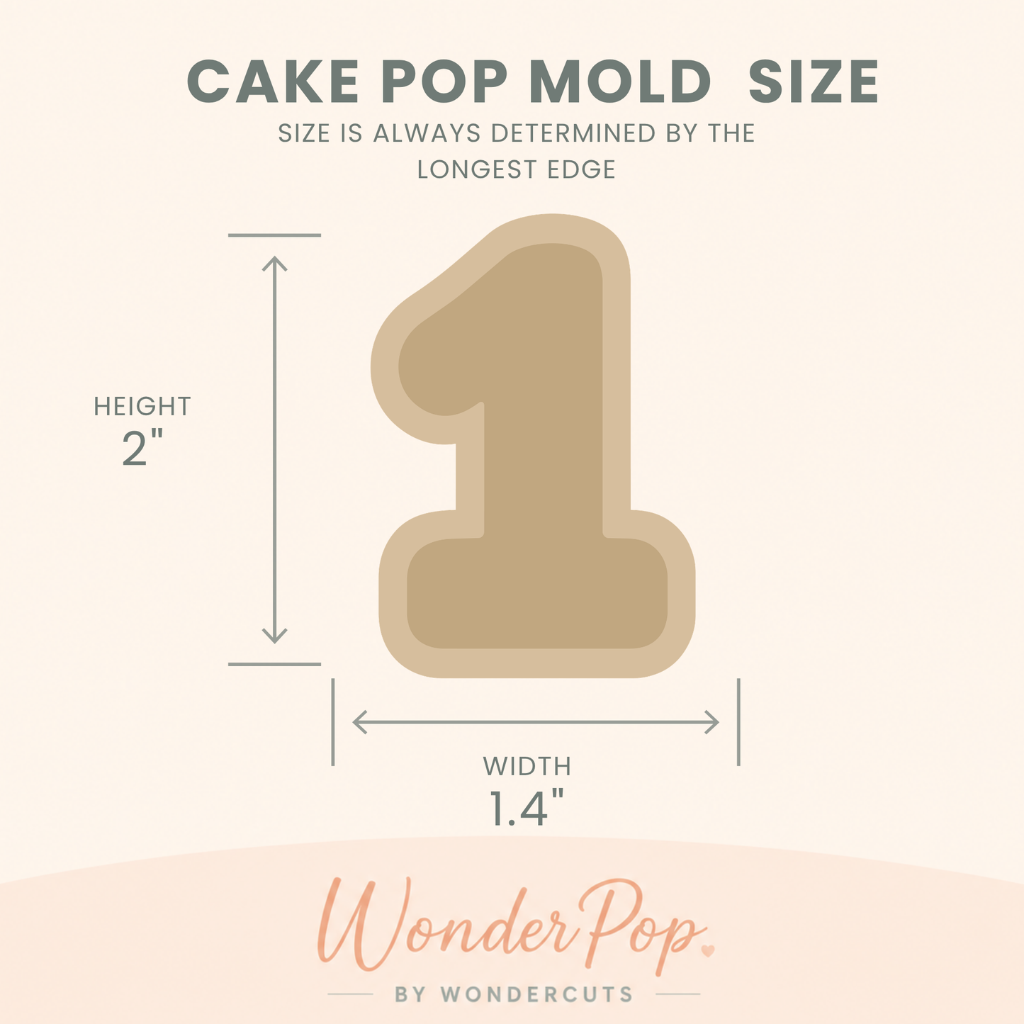 Number 1 Cake Pop Mold
