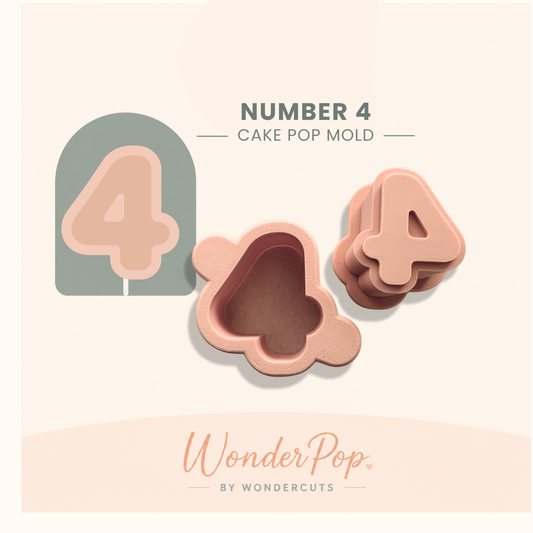 Number 4 Cake Pop Mold